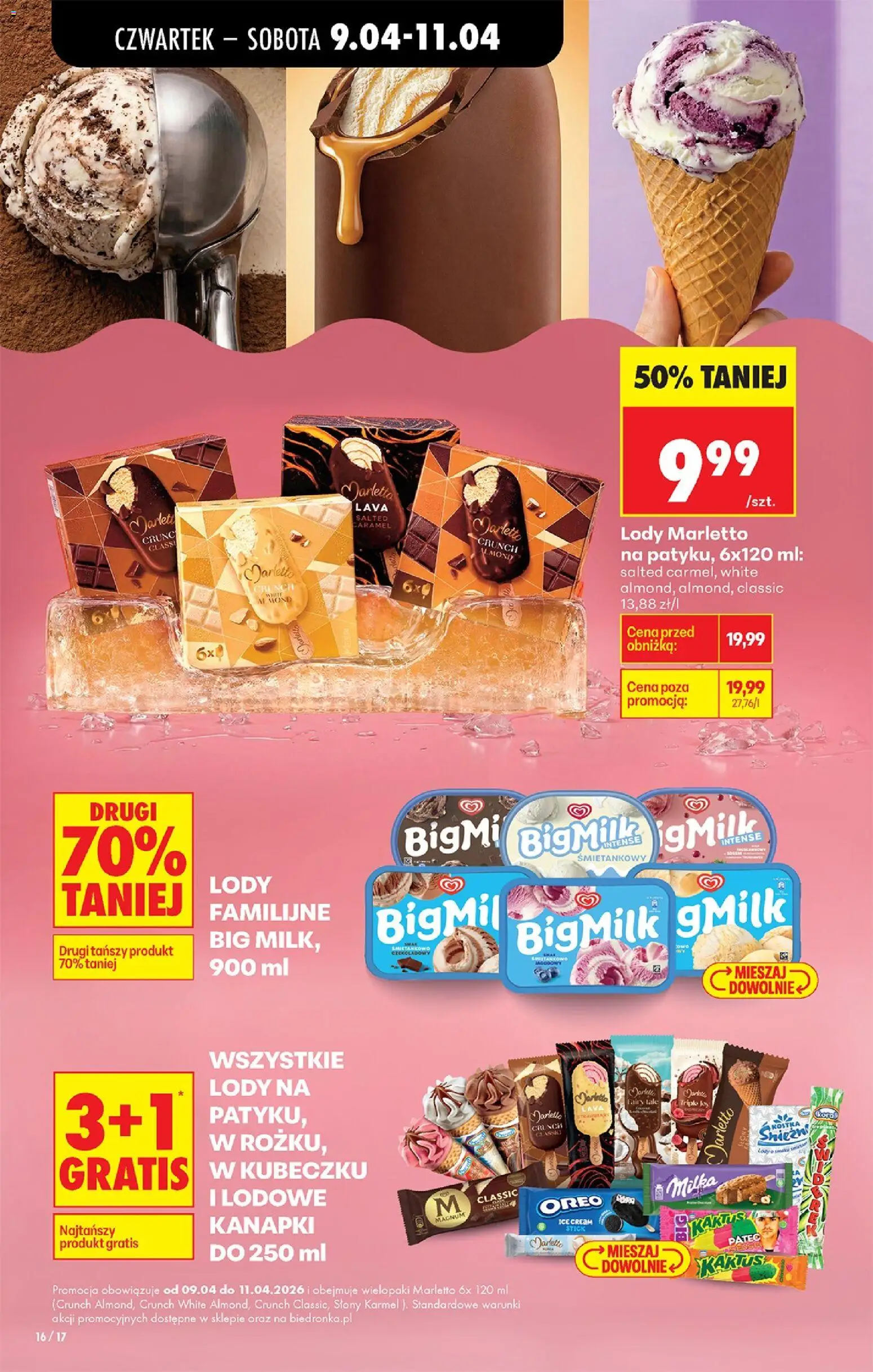 Biedronka Polsko leták - Codziennie niskie ceny od 09.04.2026 | Strana: 24 | Produkty: Milka, Magnum, Oreo