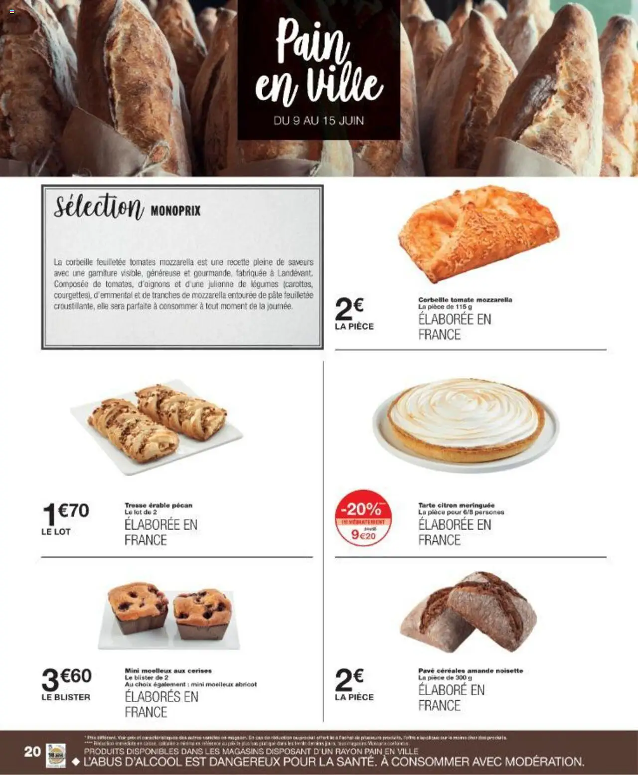  | Page: 20 | Produits: Amande, Citron, Mozzarella, Tomates