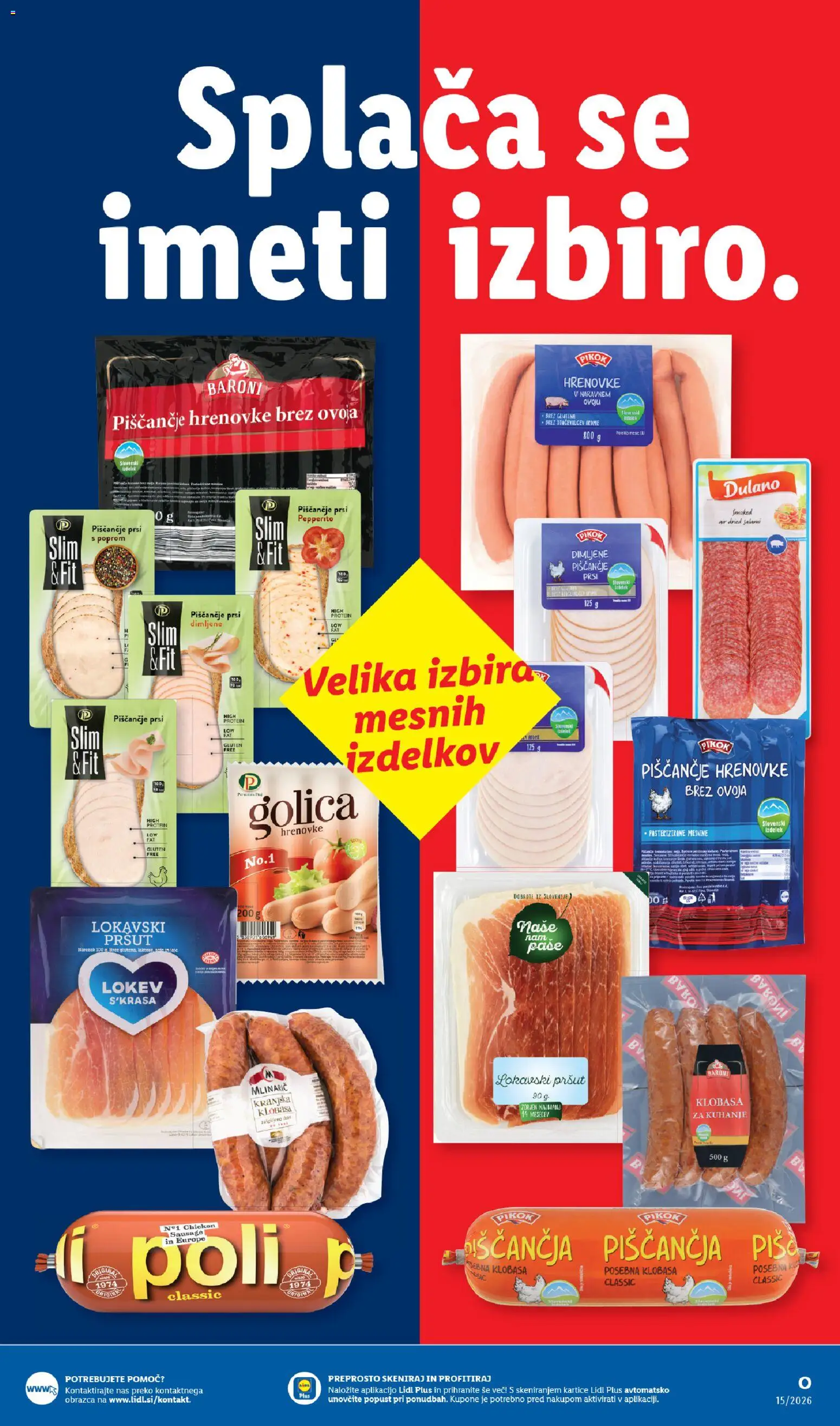 Novi Lidl katalog ponudbe – veljaven od 09.04.2026 | Stran: 29 | Izdelki: Hrenovke, Pršut
