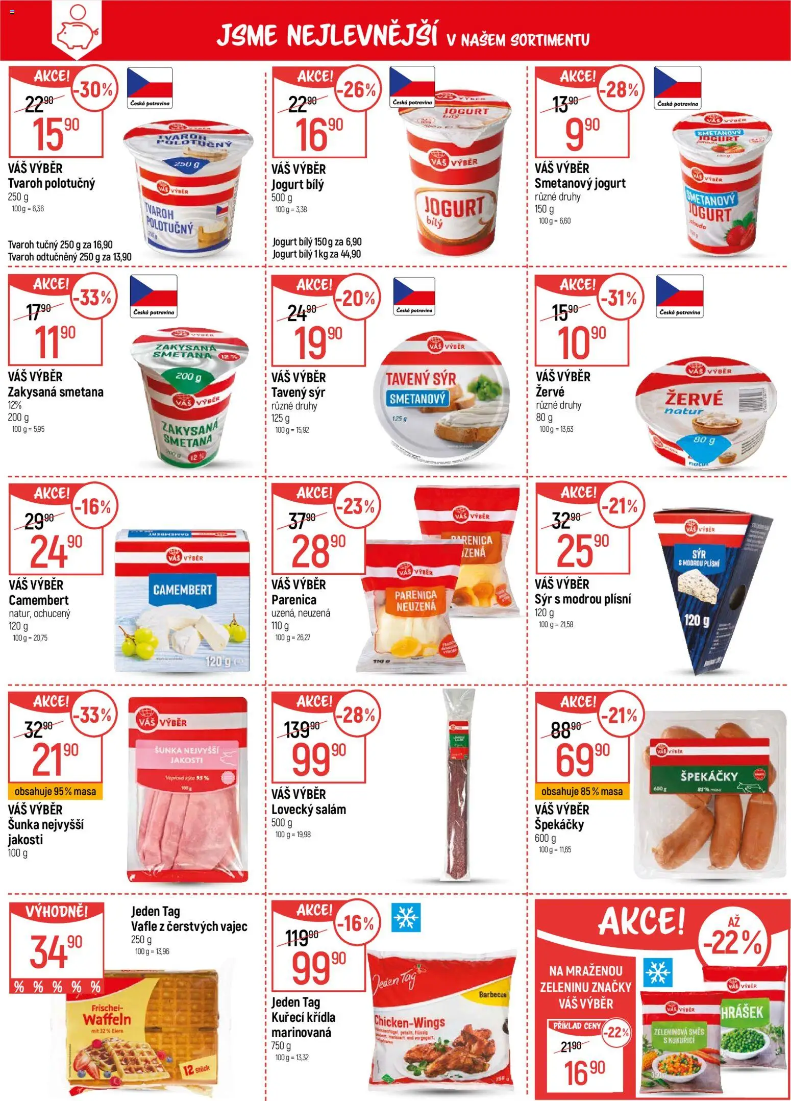 Globus leták - Praha-Štěrboholy od 21.01.2026 | Strana: 3 | Produkty: Sýr, Smetanový jogurt, Špekáčky, Camembert