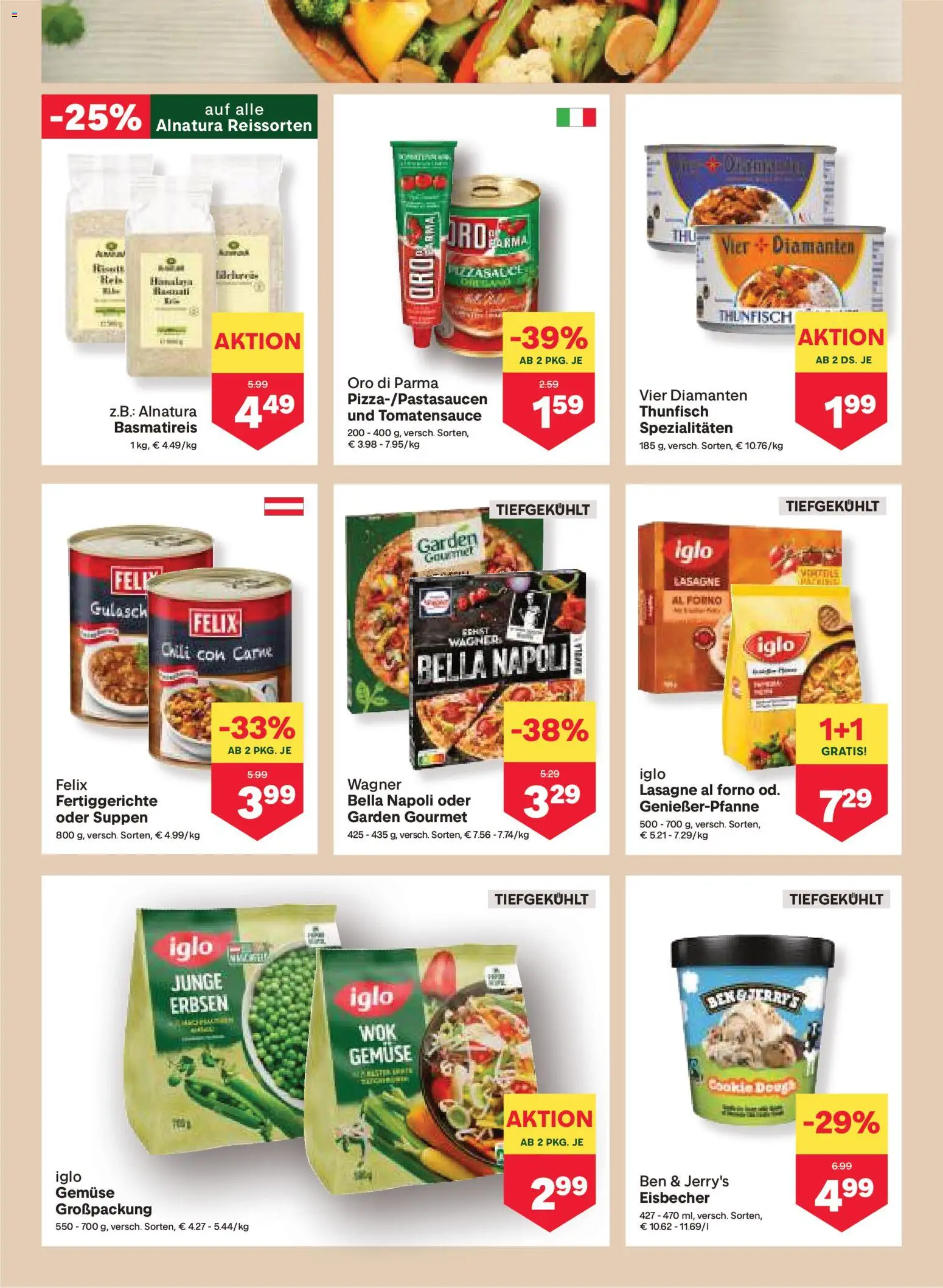 MPREIS Hohenems gültig ab 27.02.2026 | Seite: 6 | Produkte: Gemüse, Fertiggerichte, Chili, Erbsen