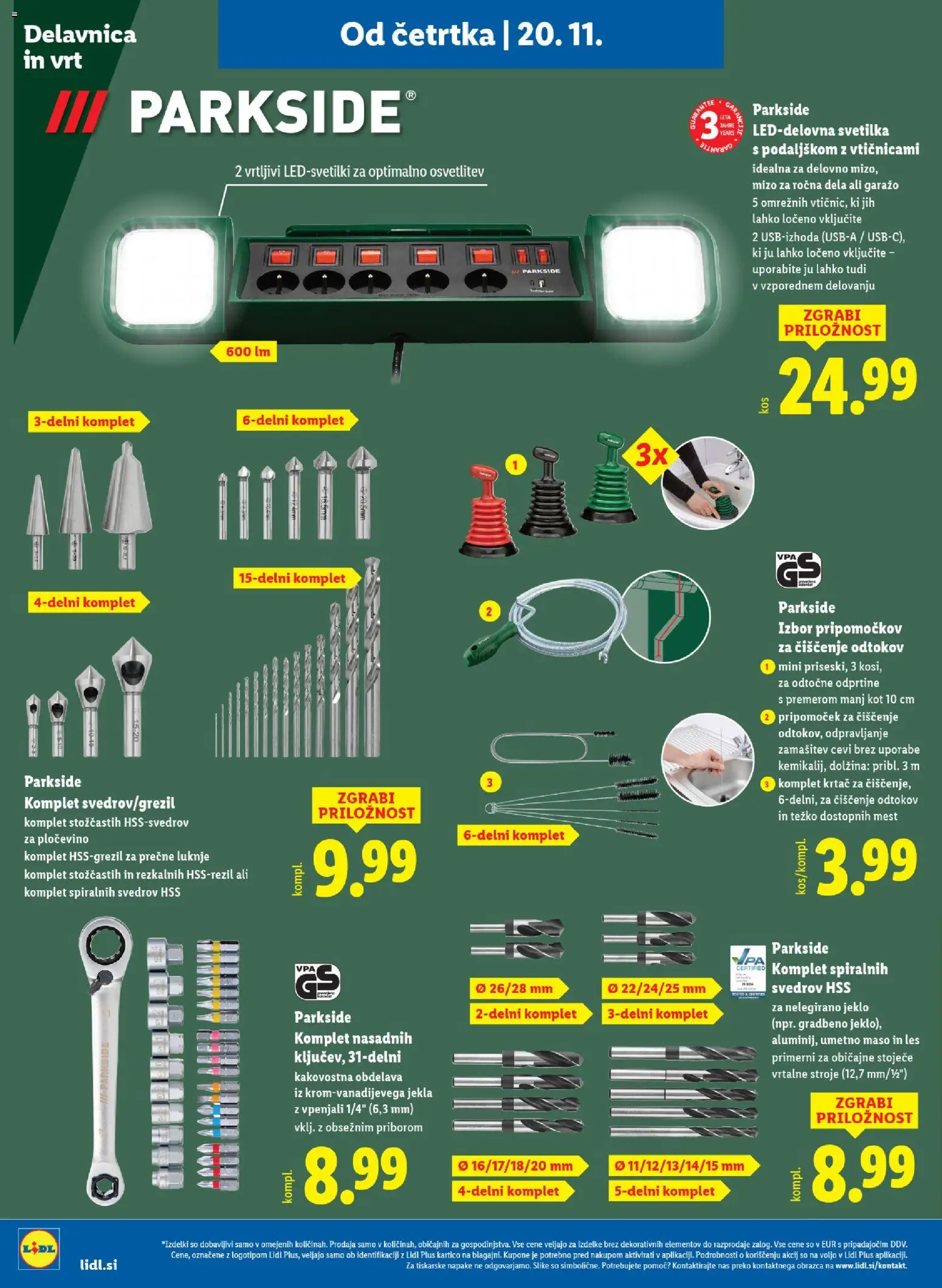 Novi Lidl katalog ponudbe – veljaven od 24.11.2025 | Stran: 20 | Izdelki: Svetilka