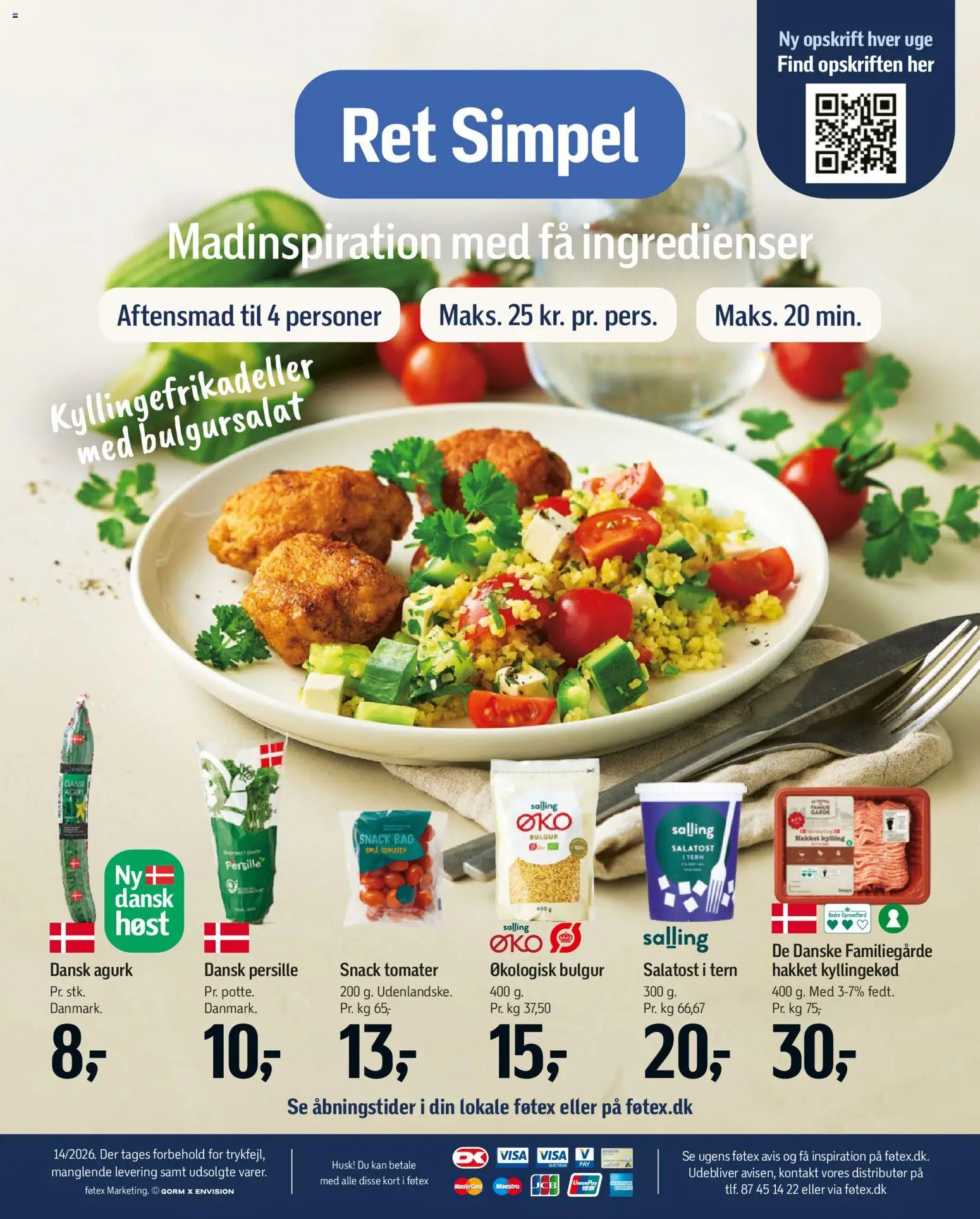 Føtex tilbudsavis – gyldig fra 27.03.2026 | Side: 15 | Produkter: Kyllingekød, Tomater, Salatost, Persille