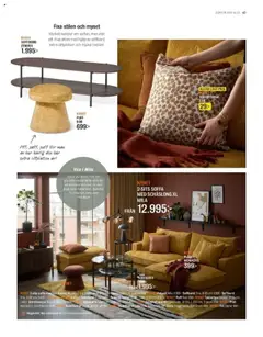 Mio - erbjudanden - Förhandsvisning av reklamblad från butik Mio aktuell från 01.09.2025 | Sida: 47 | Produkter: Bordslampa, Pläd, Puff, Soffbord