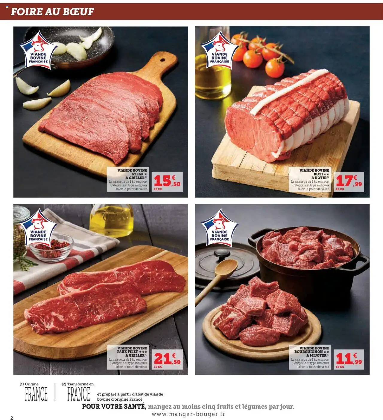 {H1} | Page: 2 | Produits: Viande, Viande bovine