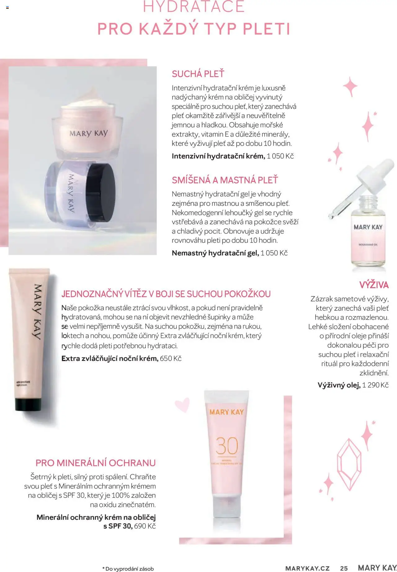 Mary Kay kniha o kráse od 01.07.2025 | Strana: 25 | Produkty: Oleje, Olej, Krém, Hydratační krém
