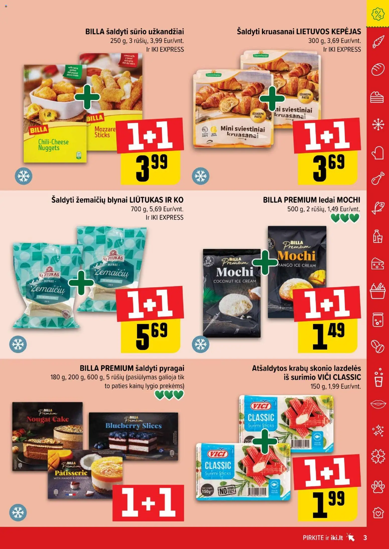 IKI akcijos nuo 19.01.2026 | Puslapis: 3 | Prekių: Ledai