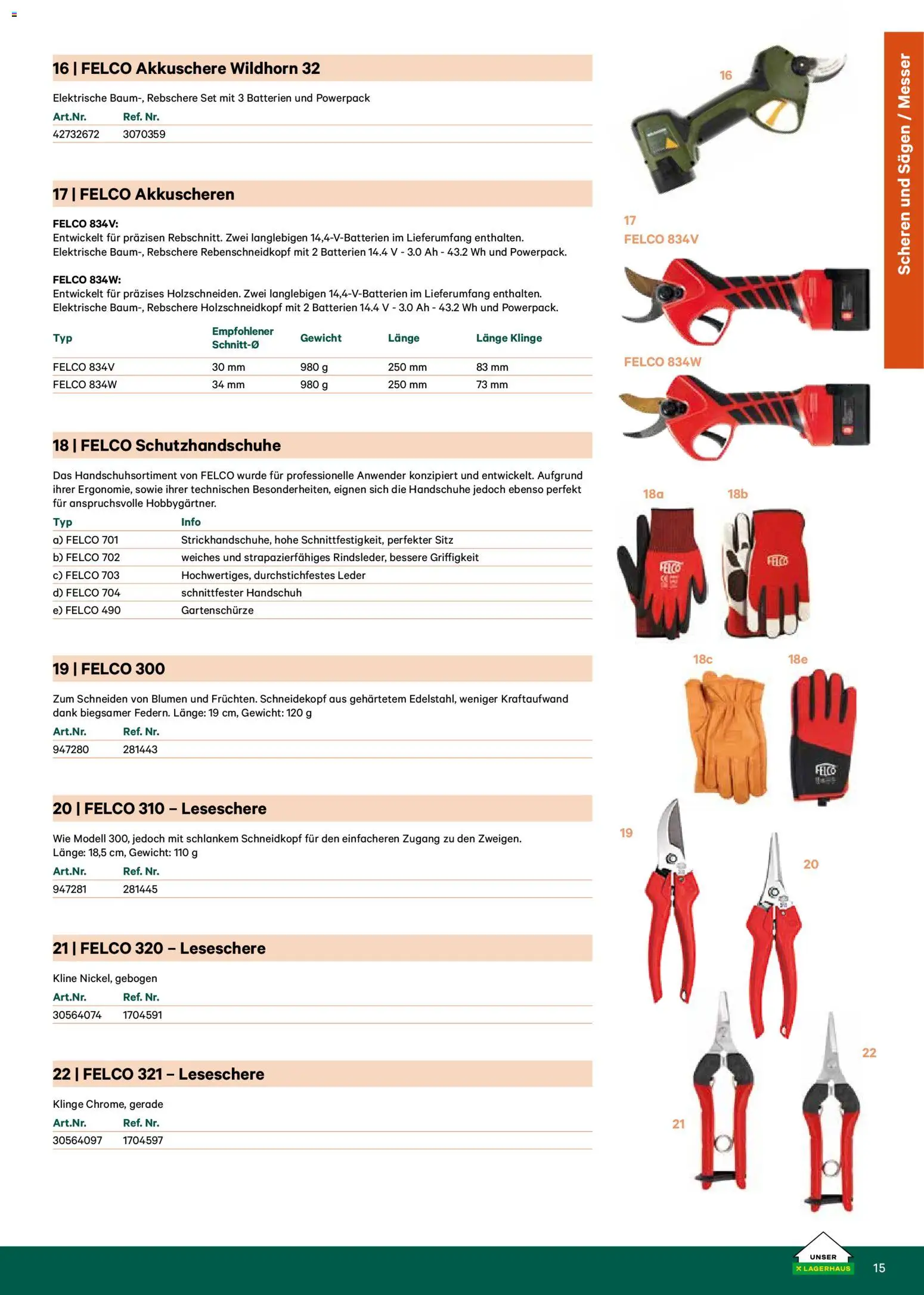 Lagerhaus - Weingartenkatalog gültig ab 24.10.2025 | Seite: 15 | Produkte: Handschuhe, Gewicht