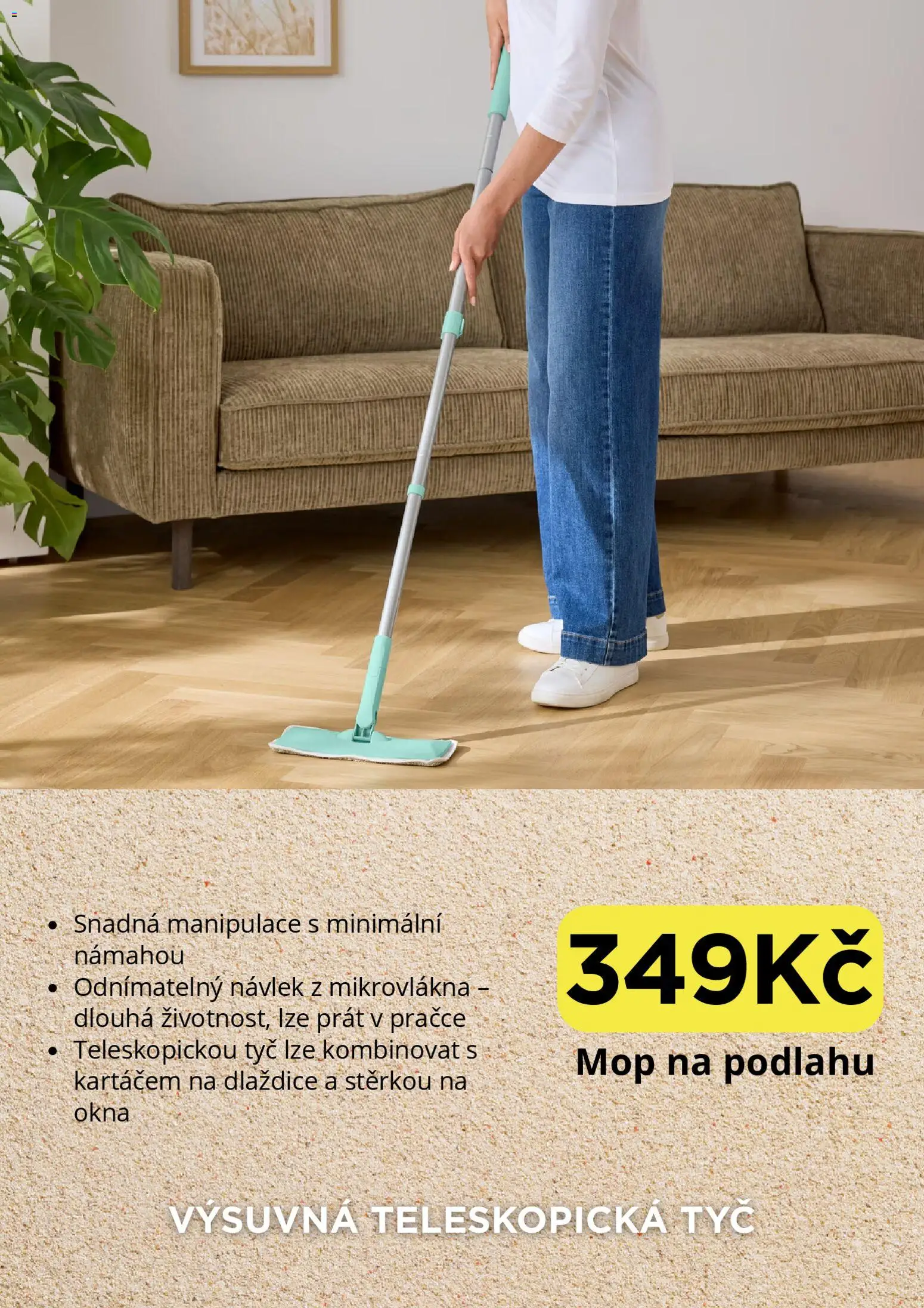 Tchibo nabídka od 13.01.2026 | Strana: 12 | Produkty: Mop, Mop na podlahu