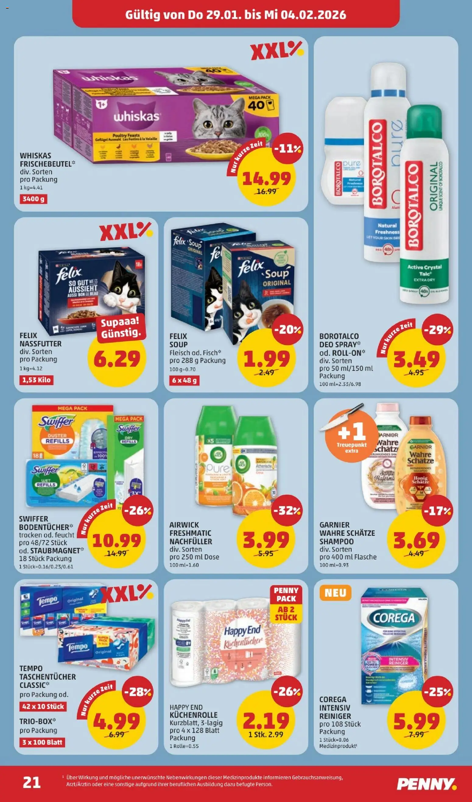 Penny Markt Flugblatt gültig ab 29.01.2026 | Seite: 21 | Produkte: Shampoo