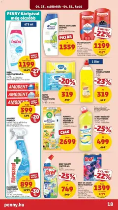 Penny aktuális akciós újság - amely érvényes a következő dátumtól: 23.04.2026 | Oldal: 18