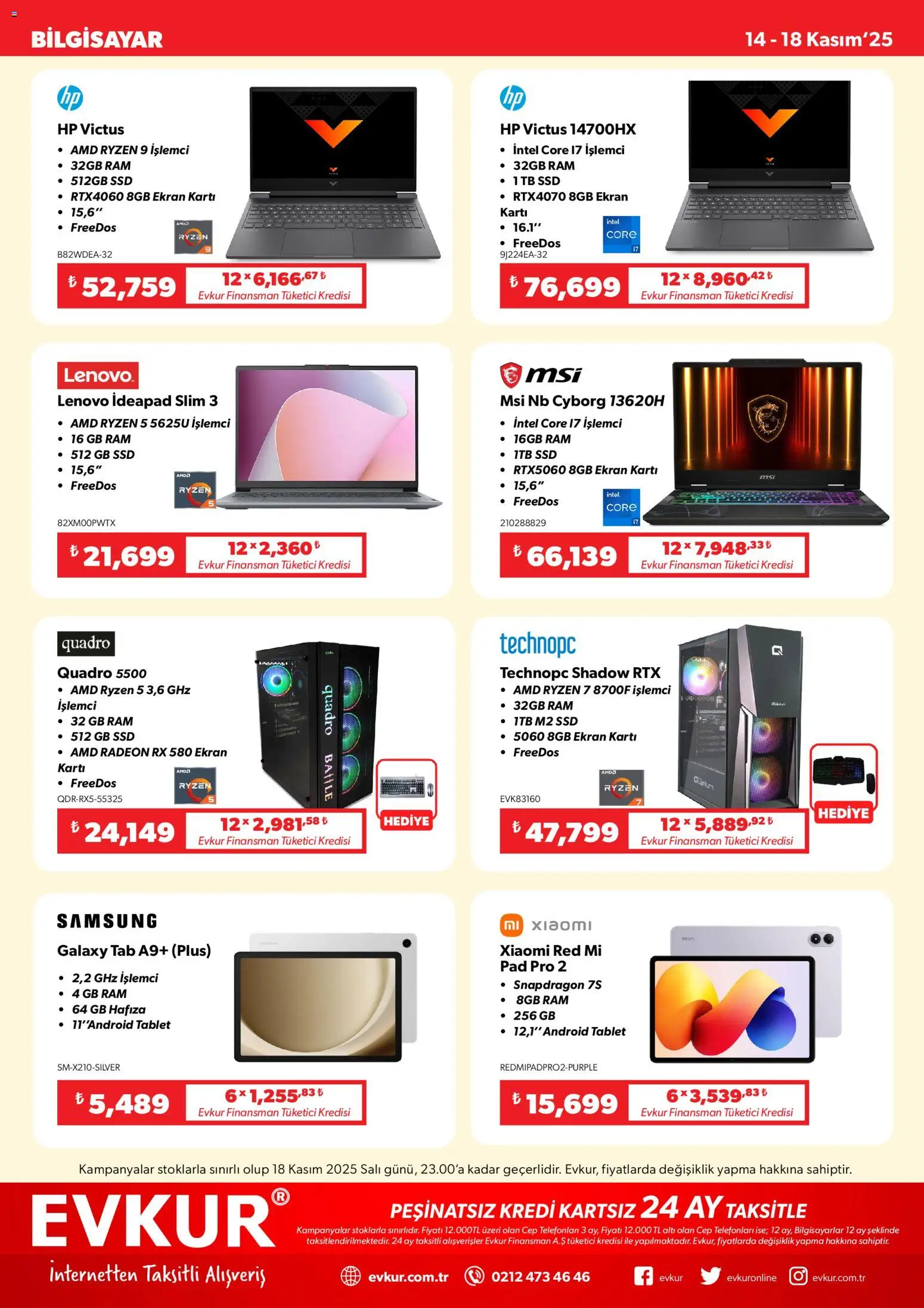 Evkur Muhteşem Fırsatlar - 14.11.2025 tarihinden itibaren geçerlidir | Sayfa: 6 | Ürünler: Tablet, Bilgisayar