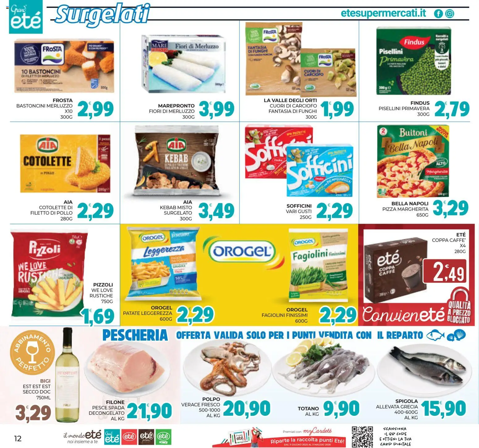 Volantino Eté del 17.04.2026 | Pagina: 12 | Prodotti: Caffè, Pesce, Funghi, Totano