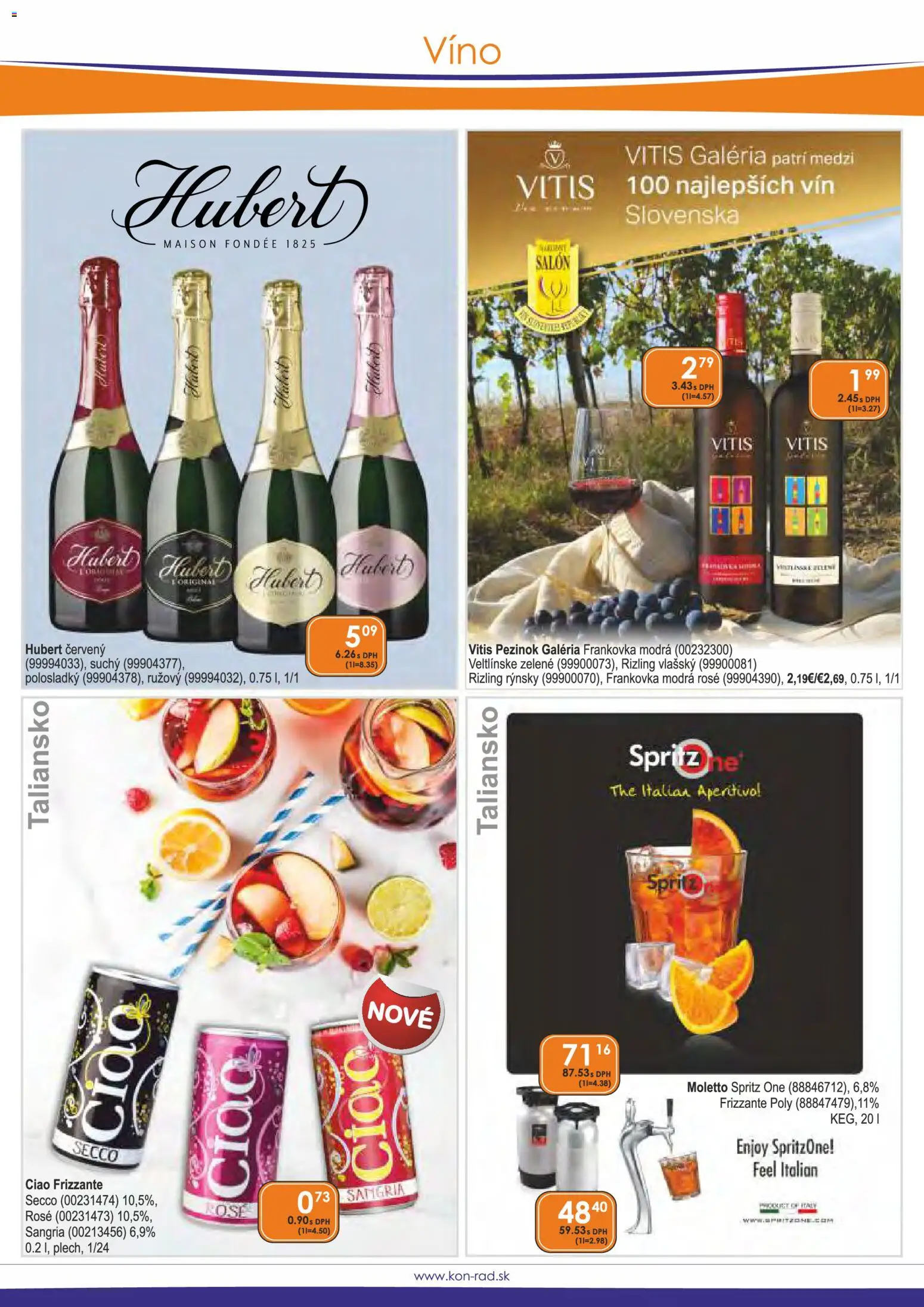 Nové KON - RAD akcie – leták je platný od 01.03.2026 | Strana: 17 | Produkty: Víno, Sprite