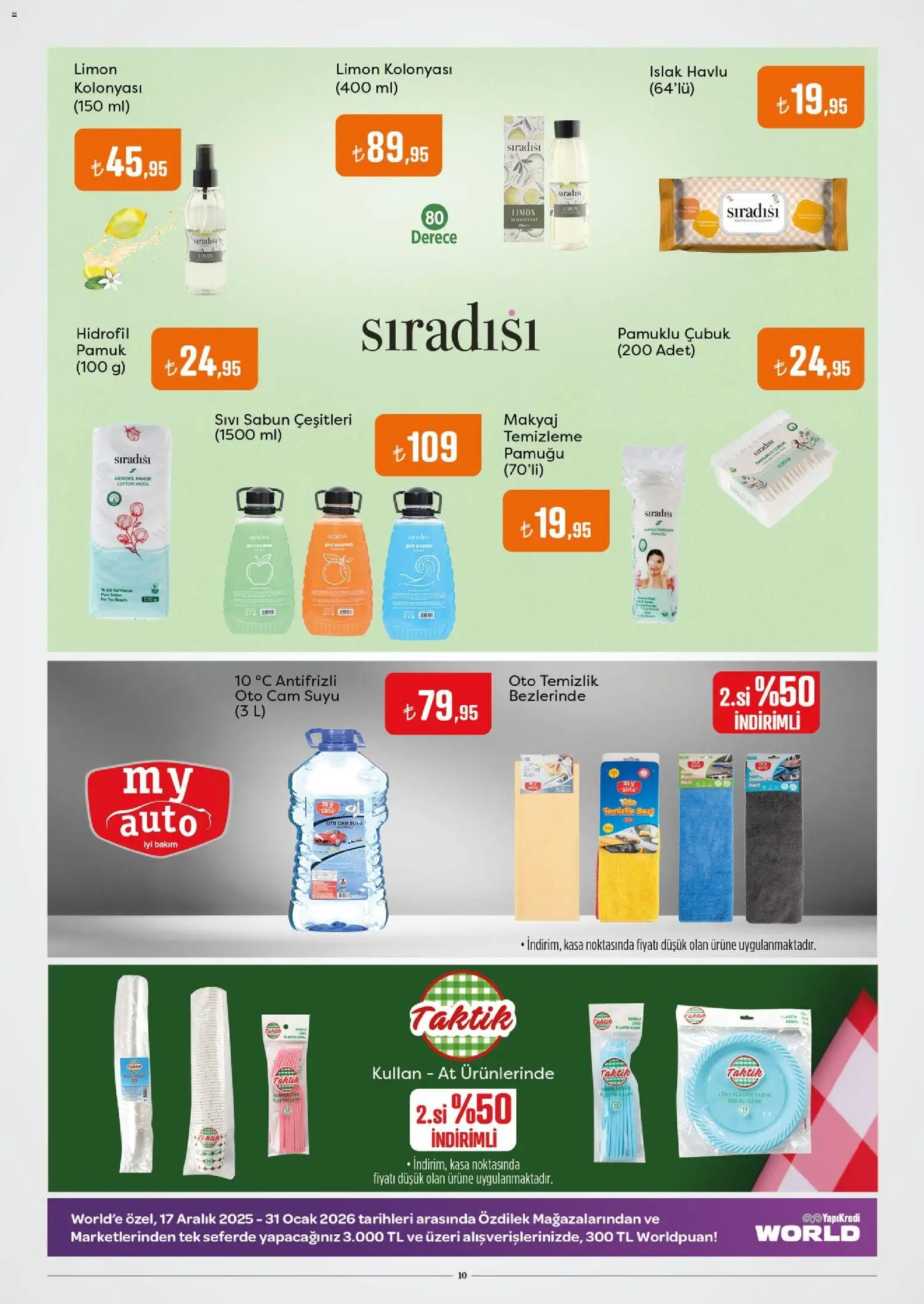 Özdilek Katalog - 15.01.2026 tarihinden itibaren geçerlidir | Sayfa: 10 | Ürünler: Sabun, Makyaj, Cam suyu, Ocak