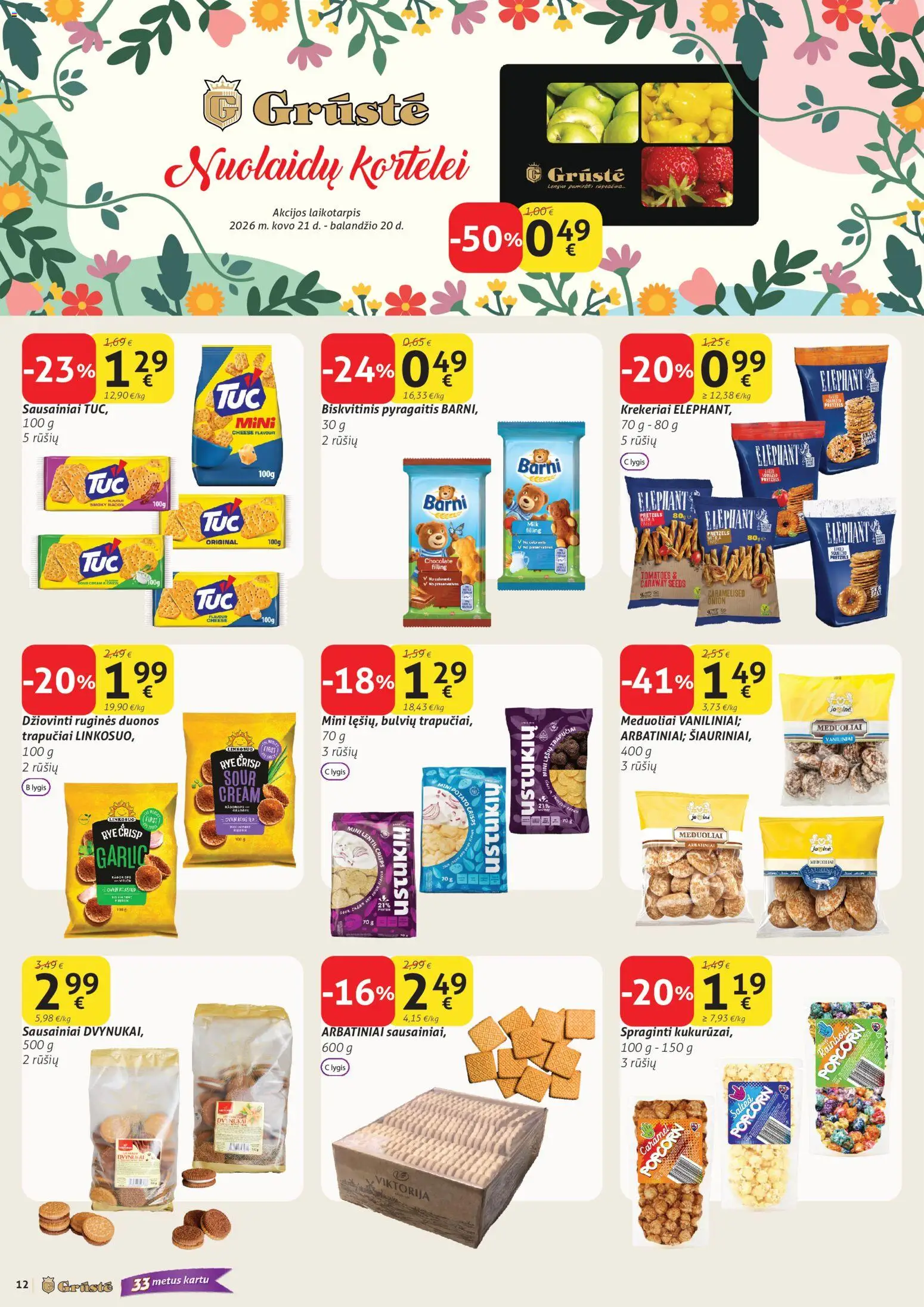 GRUSTE akcijos nuo 01.04.2026 | Puslapis: 12