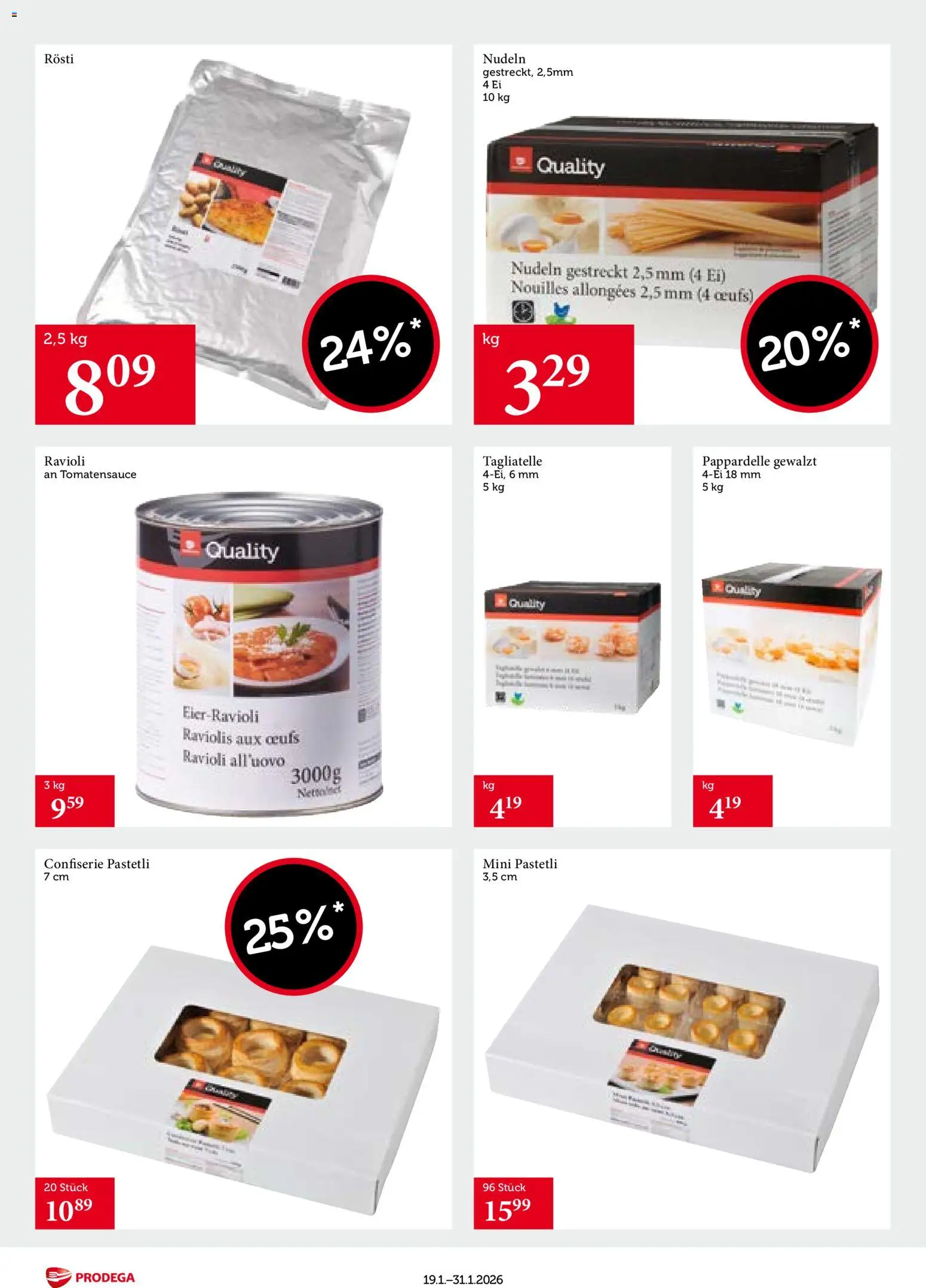 Prodega Aktionen Transgourmet Quality – gültig ab 19.01.2026 | Seite: 14 | Produkte: Nudeln
