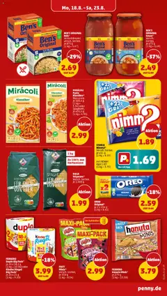 Penny Prospekt 	 - gültig ab dem 18.08.2025 | Seite: 15 | Produkte: Ferrero duplo, Ananas, Gemüse, Nudeln