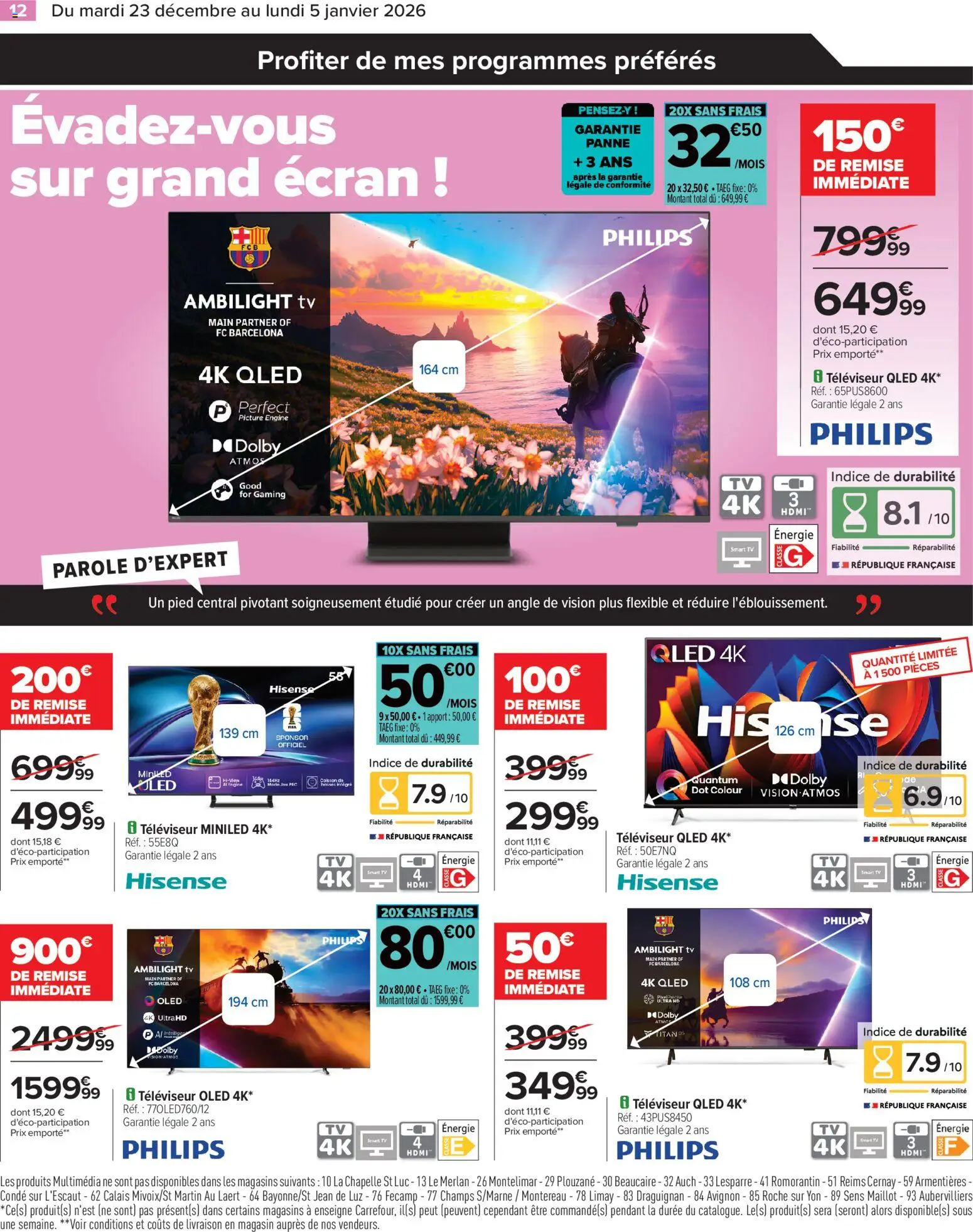 {H1} | Page: 14 | Produits: Televiseur, Smart TV
