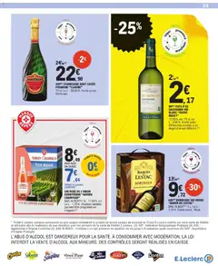 E.Leclerc - Prévisualisation de ADRIEN CHAMPAUD VIN ROSÉ, VIN ROSÉ DE L'UNION EUROPÉENNE "ADRIEN CHAMPAUD" BAG IN BOX® (5) 5L. 11.00% vol. D'autres variétés peuvent être proposées en magasin. valide à partir de 28.10.2025 | Page: 39