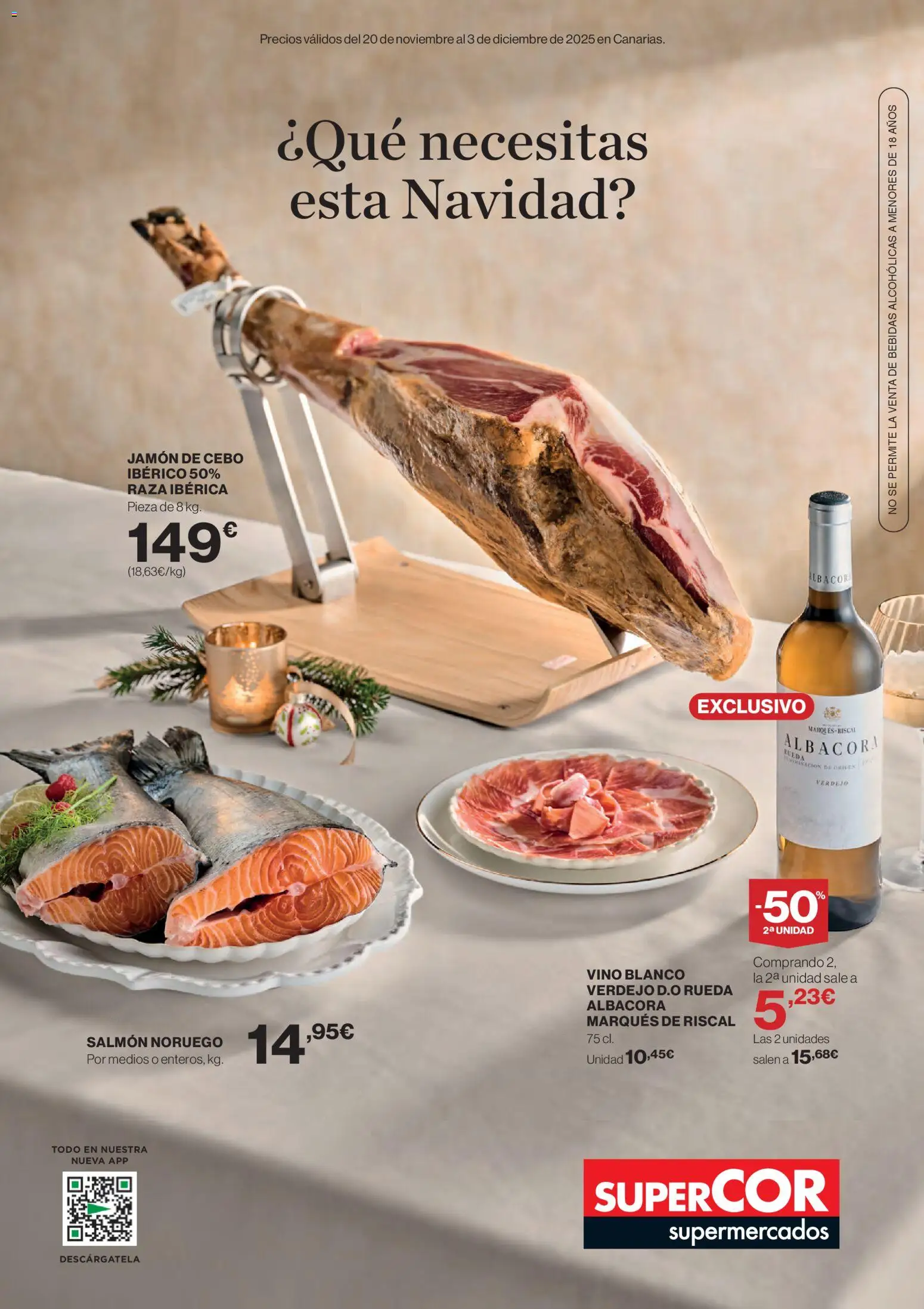 Supercor Canarias │ válido desde el 20.11.2025 | Página: 1 | Productos: Jamón, Vino
