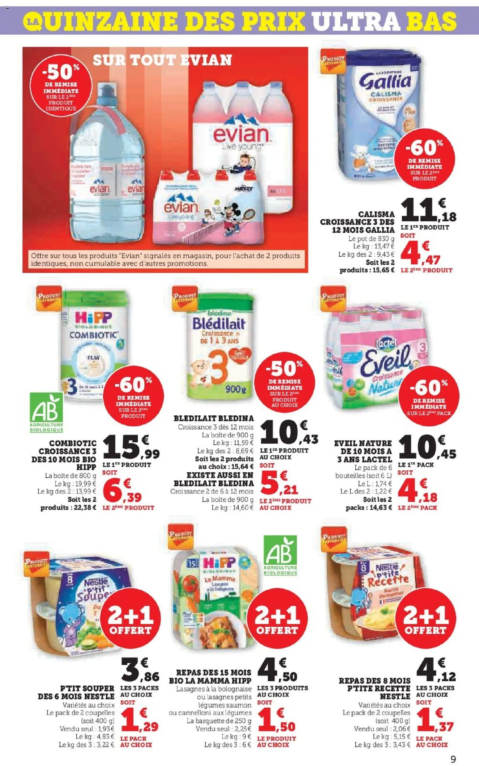 {H1} | Page: 9 | Produits: Soupe, Lasagnes, Saumon