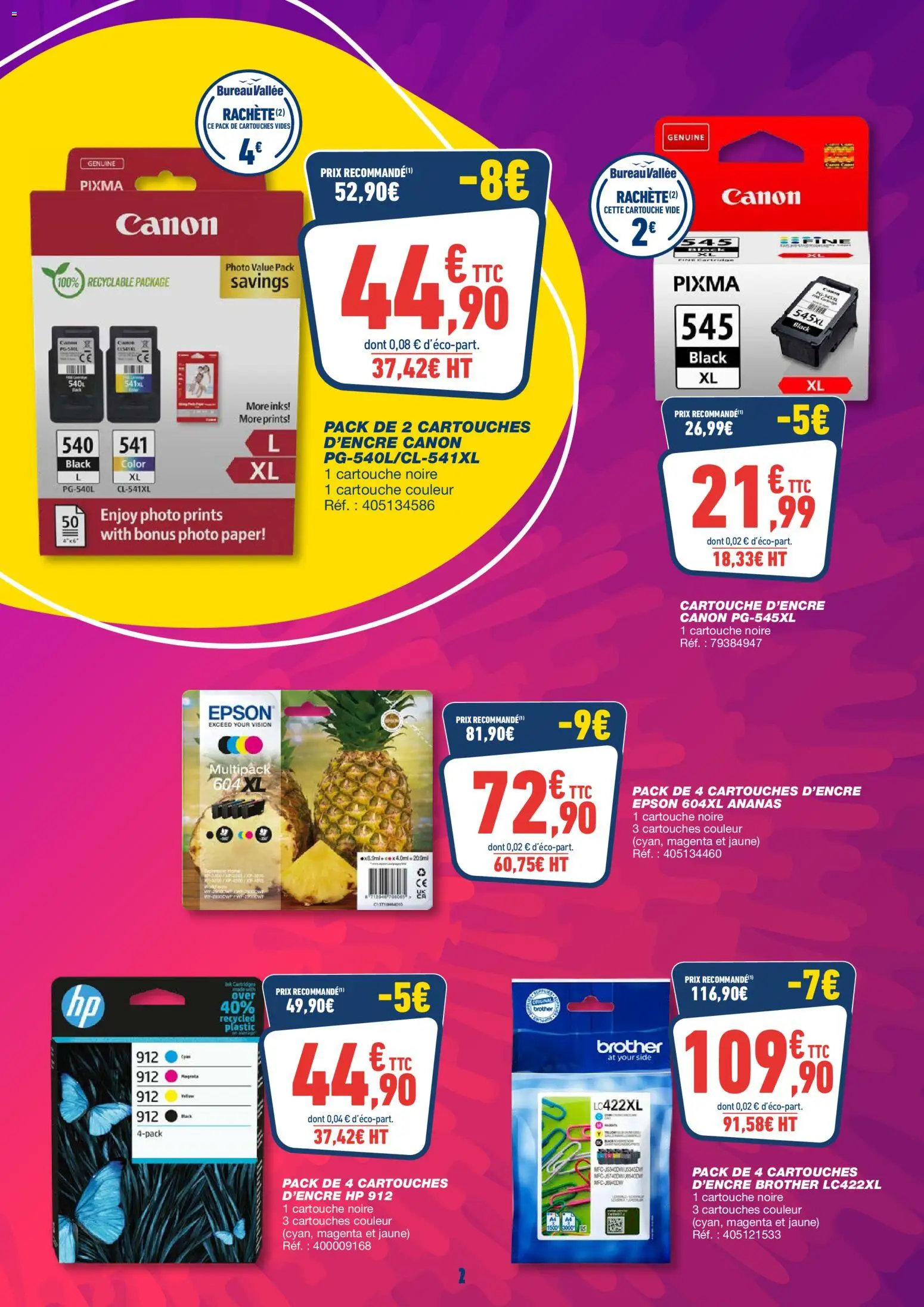 {H1} | Page: 2 | Produits: Bureau, Cartouche, Ananas
