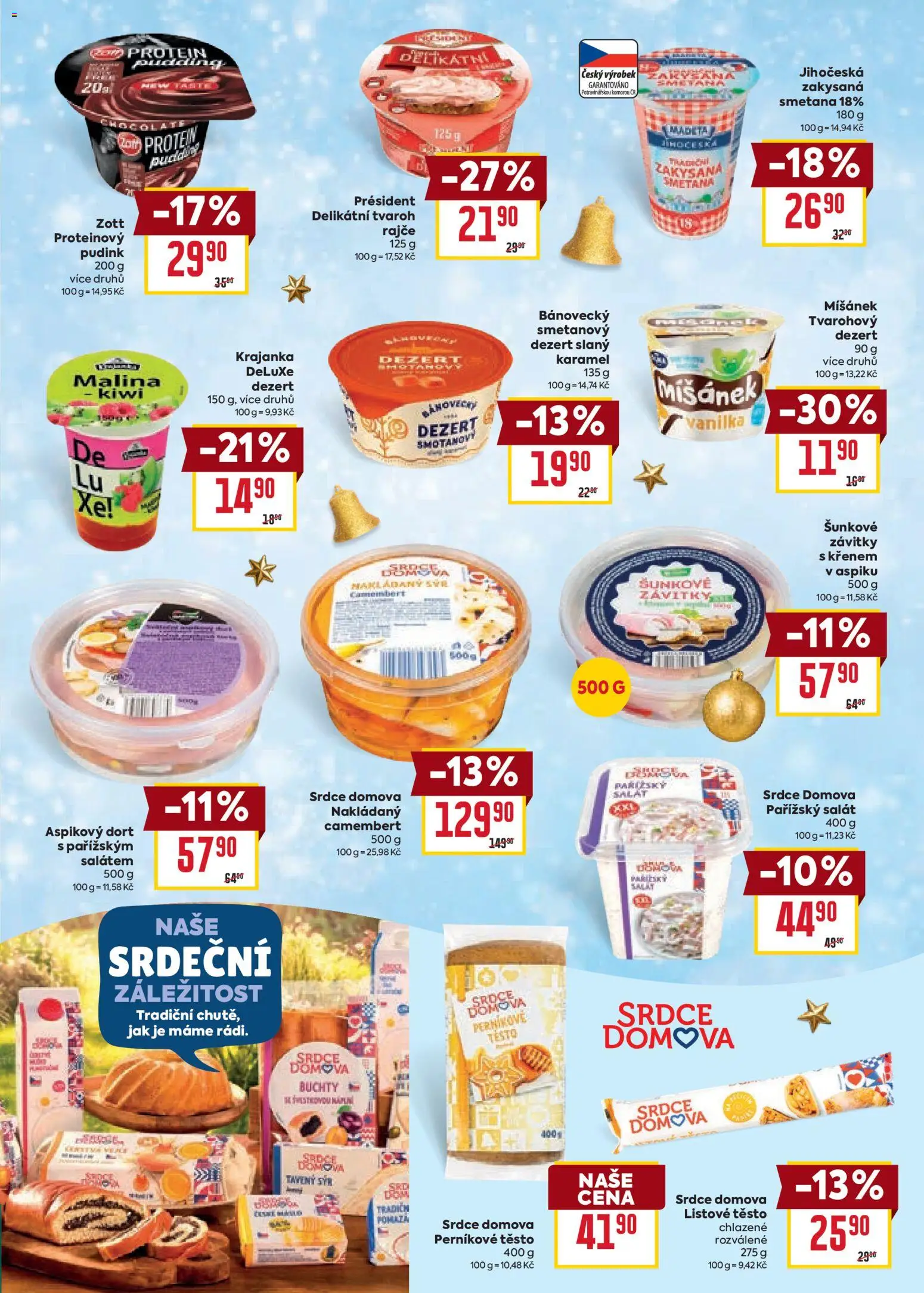 Billa leták - Vánoční nabídka od 12.11.2025 | Strana: 15 | Produkty: Sýr, Smetana, Dort, Těsto