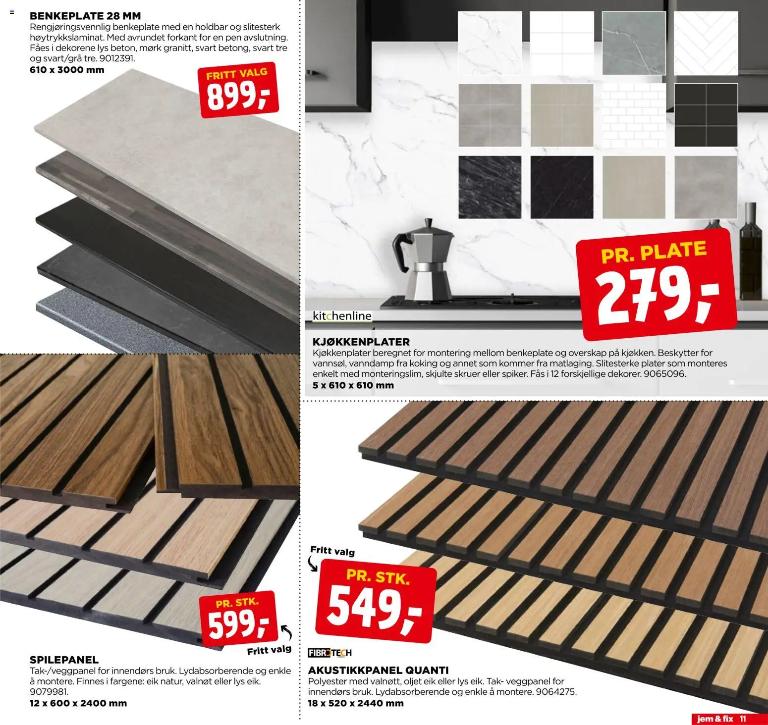 {H1} | Side: 11 | Produkter: Plate, Lys