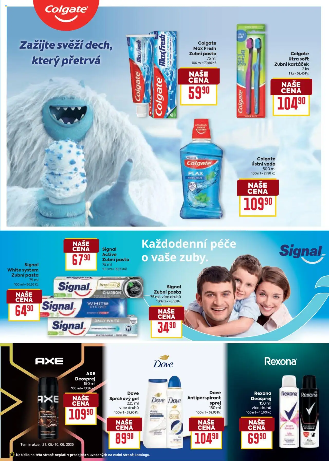 Billa katalog - Léto od 11.06.2025 | Strana: 27 | Produkty: Dove antiperspirant sprej, Zubní pasta, Ústní voda, Rexona