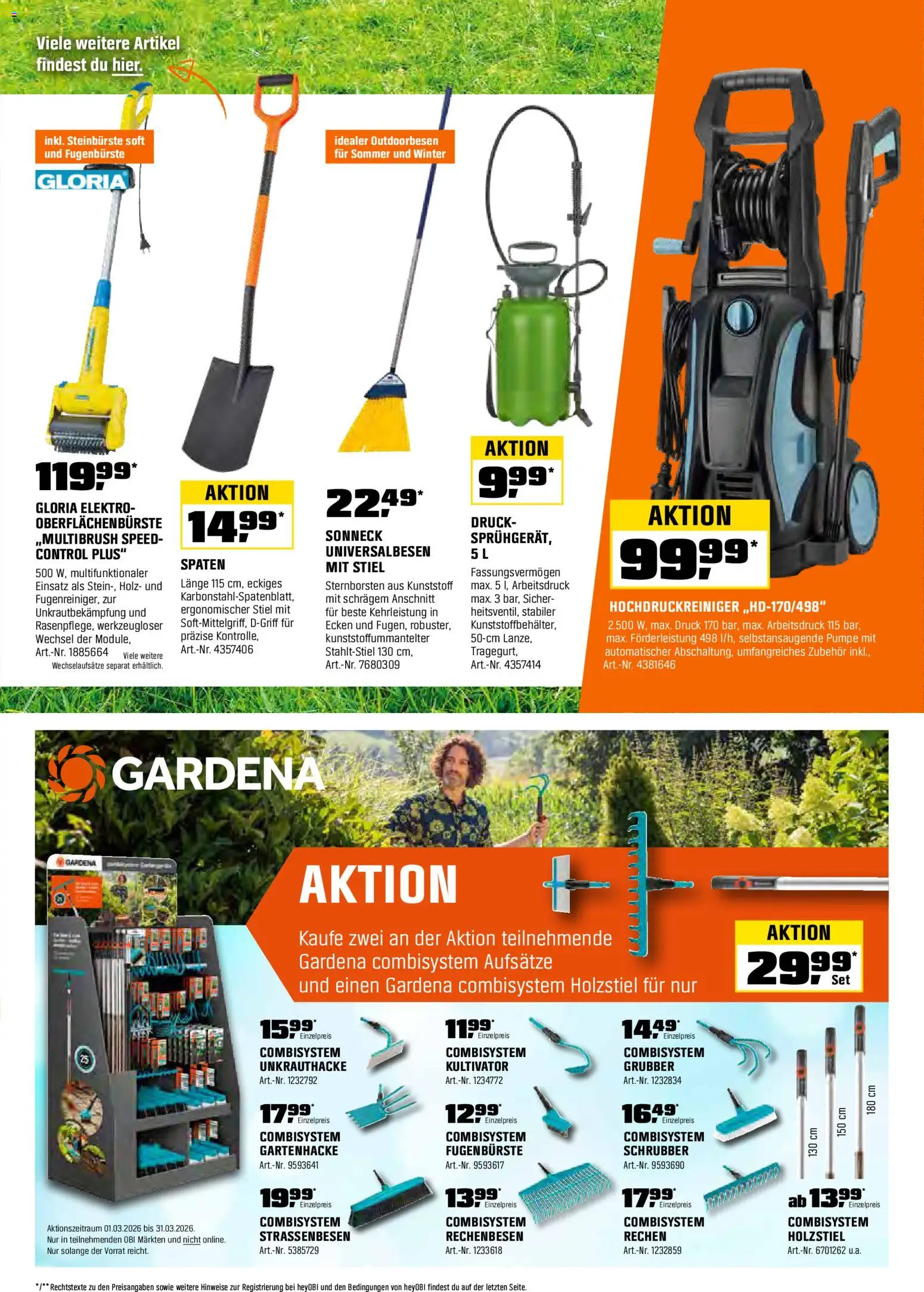 OBI Biberstarke Angebote gültig ab 01.03.2026 | Seite: 3 | Produkte: Bürste