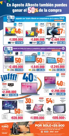 Alkosto folleto │ válido desde el 26.07.2025 | Página: 10 | Productos: Tablet, Monitor, Adaptador, Cafetera