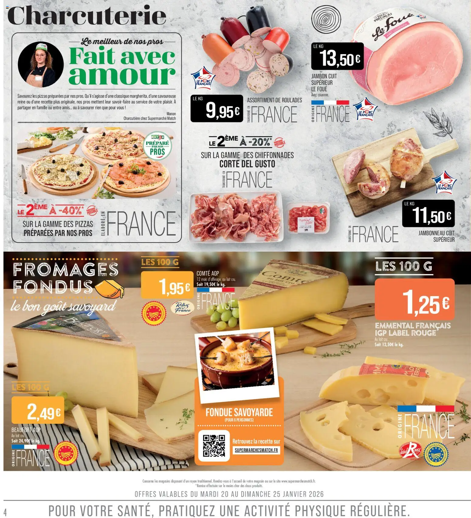 {H1} | Page: 4 | Produits: Beaufort, Lait, Jambon, Porc