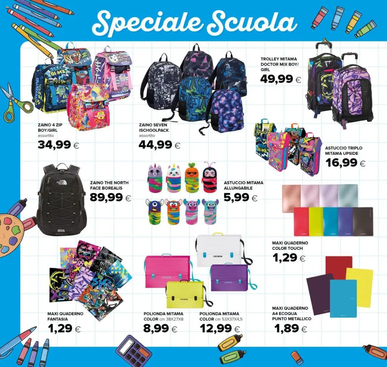 Volantino Oasi del 21.08.2025 | Pagina: 2 | Prodotti: The, Astuccio, Quaderno, Trolley