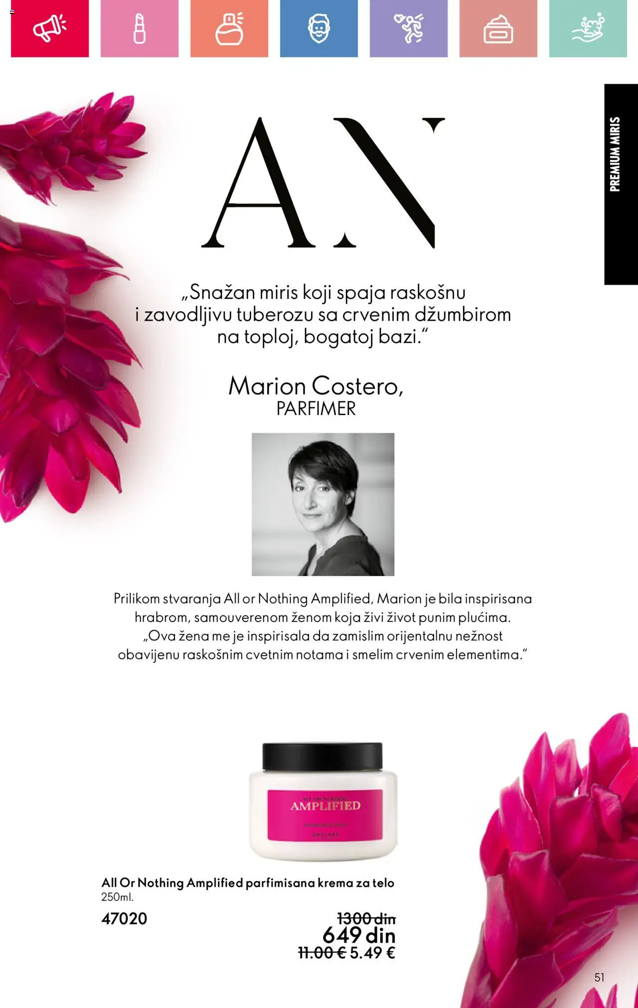 Oriflame katalog - važi od 03.08.2025 | Strana: 51 | Proizvode: Miris, Krema, Krema za telo