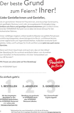 Interspar Ihre Party Unser Service ab 14.10.2024 gültig | Seite: 2 | Produkte: Wurst