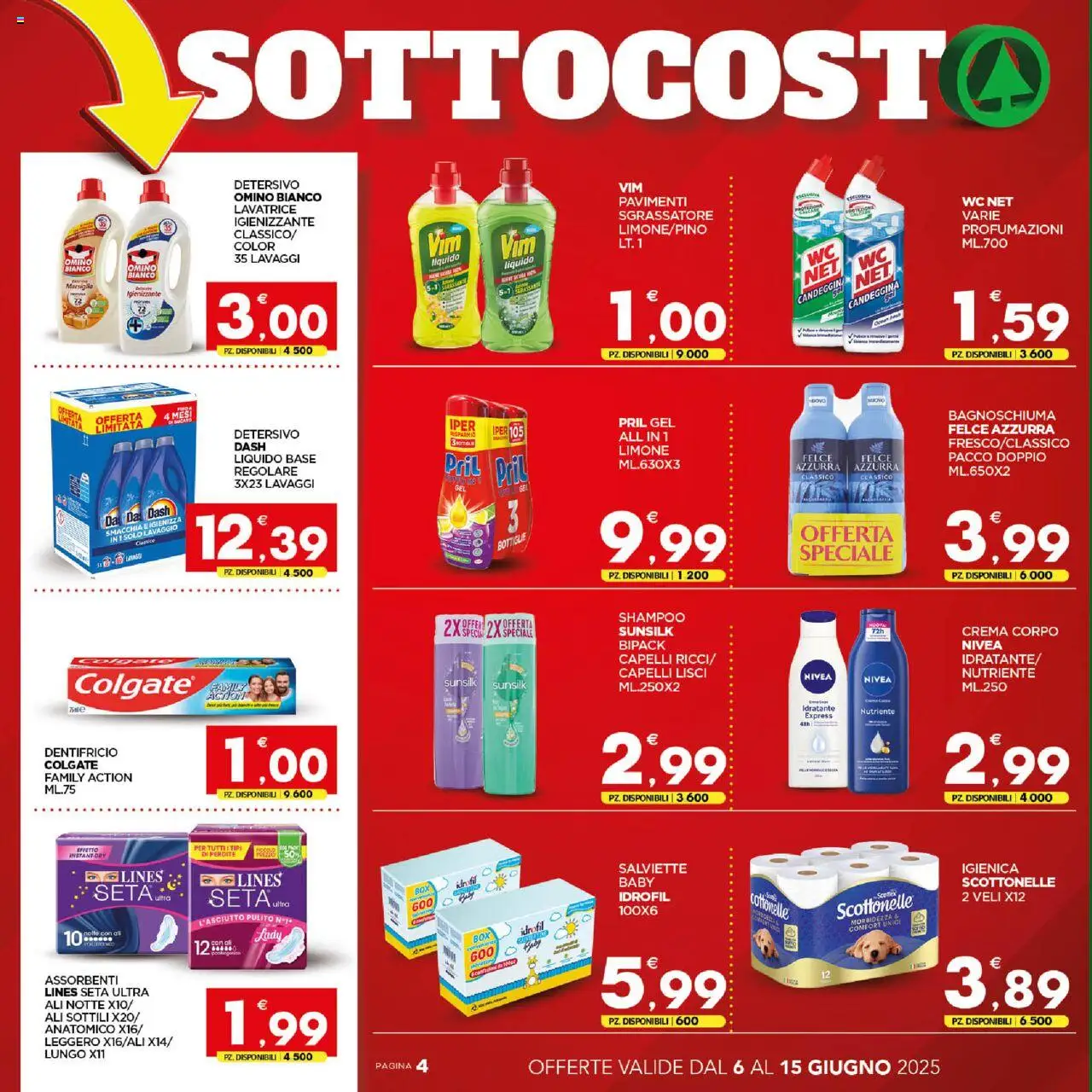 Volantino Interspar del 06.06.2025 | Pagina: 4 | Prodotti: Crema, Dentifricio, Limone, Body
