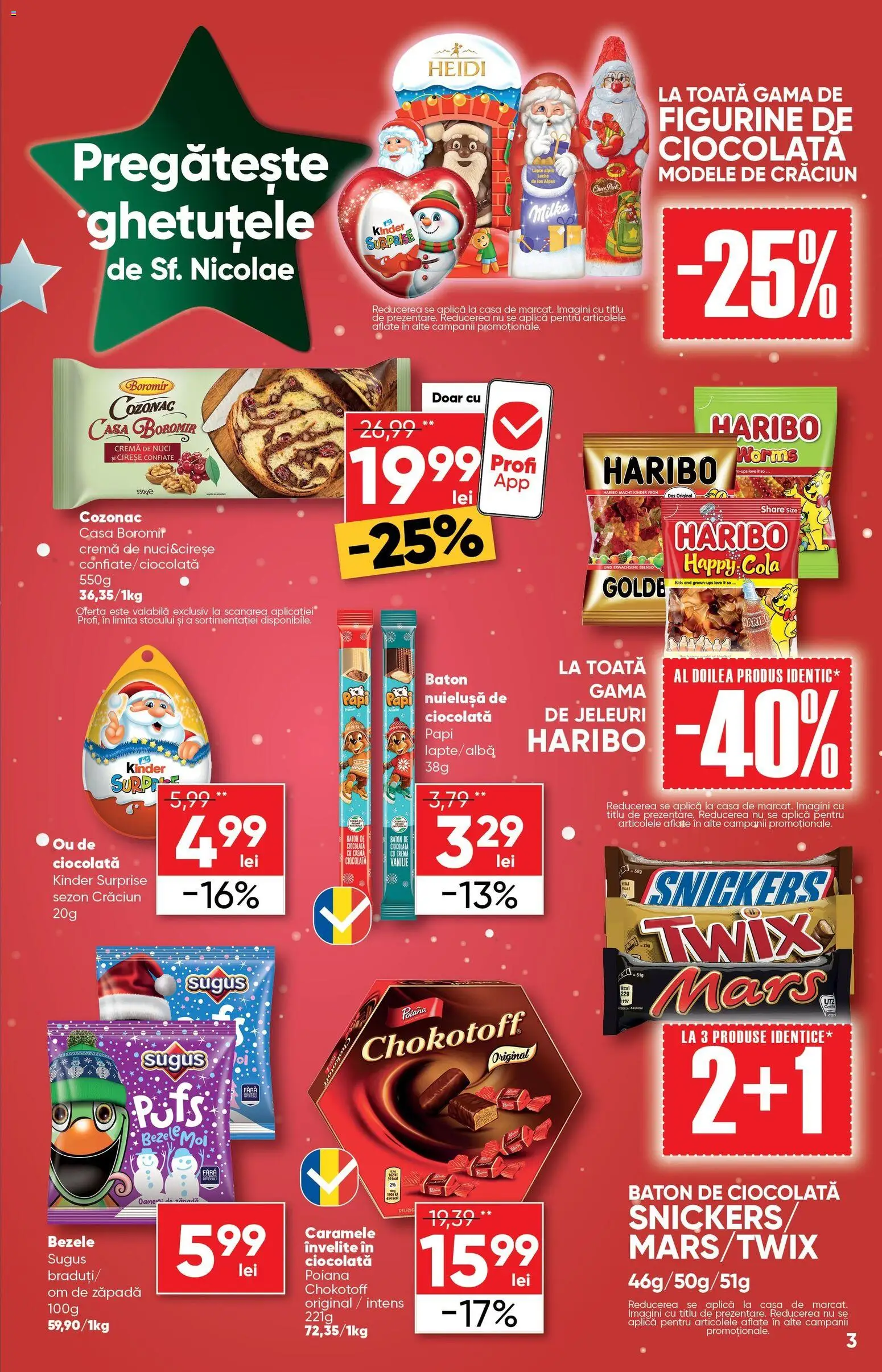 Noul catalog Profi – valabil de la 26.11.2025 | Pagină: 3 | Produse: Amerikan servis, Cremă, Ciocolată, Jeleuri