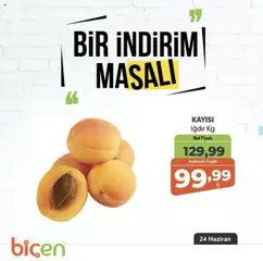 Biçen Market  Bir İndirim MaSali - 24.06.2025 tarihinden itibaren geçerlidir | Sayfa: 3 | Ürünler: Raf, Kayısı