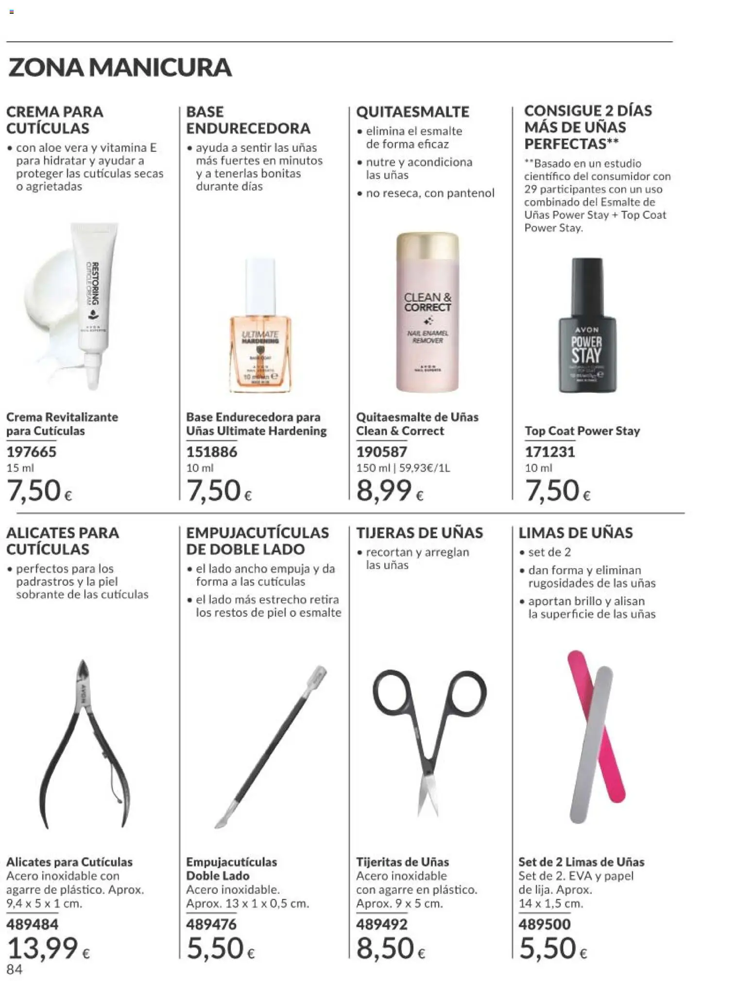 Catálogo AVON campaña 11 Black Friday │ válido desde el 01.11.2025 | Página: 84 | Productos: Esmalte de uñas, Crema