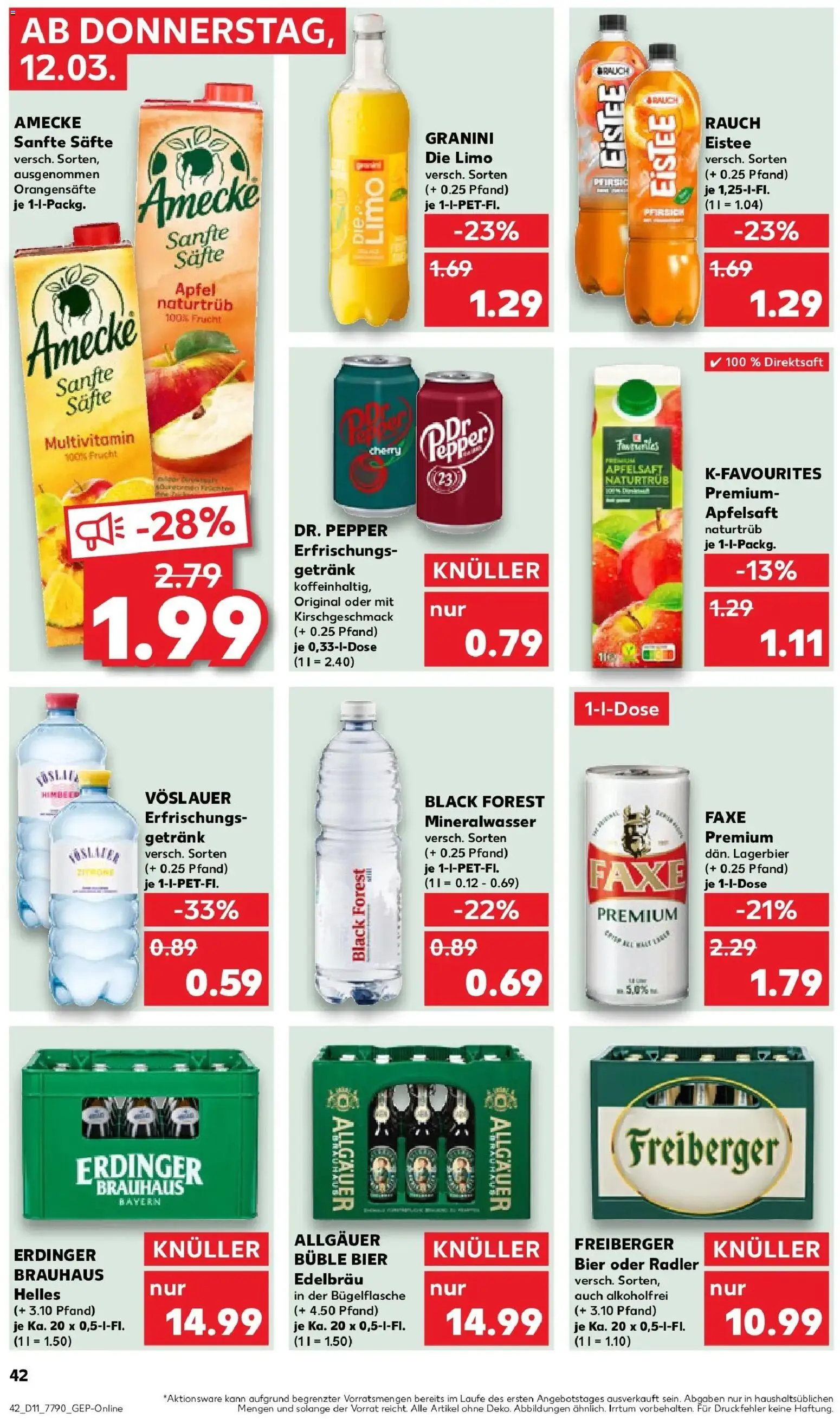 Kaufland Prospekt Arnstadt	 – gültig ab 09.03.2026 | Seite: 54 | Produkte: Äpfel, Mineralwasser, Radler, Granini die limo