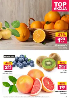 Mercator katalog akcije – veljaven od 08.01.2026 | Stran: 5 | Izdelki: Pomarance, Borovnice, Kivi