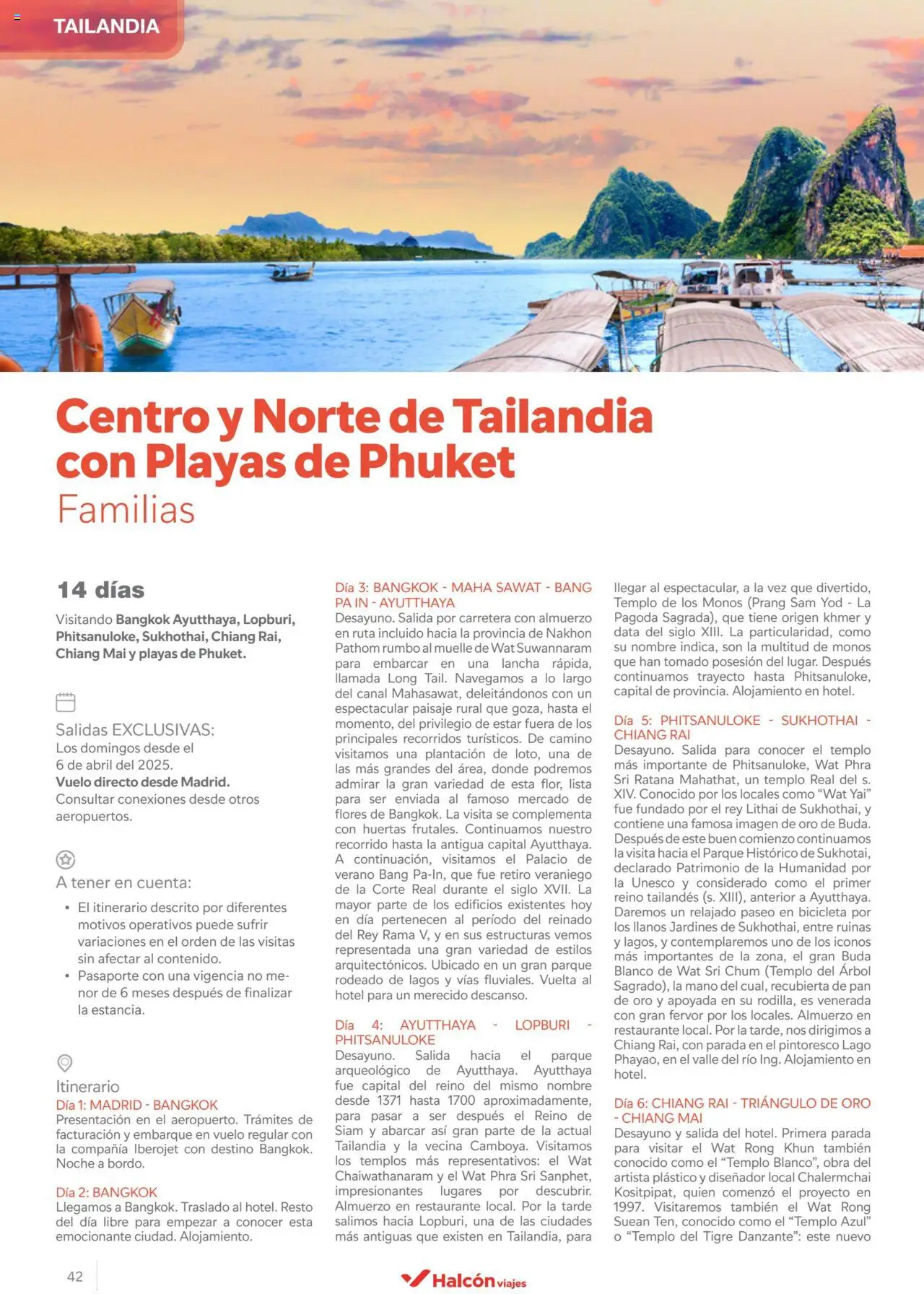 Halcón Viajes Asia 2025  │ válido desde el 15.11.2024 | Página: 42 | Productos: Bicicleta, Pan