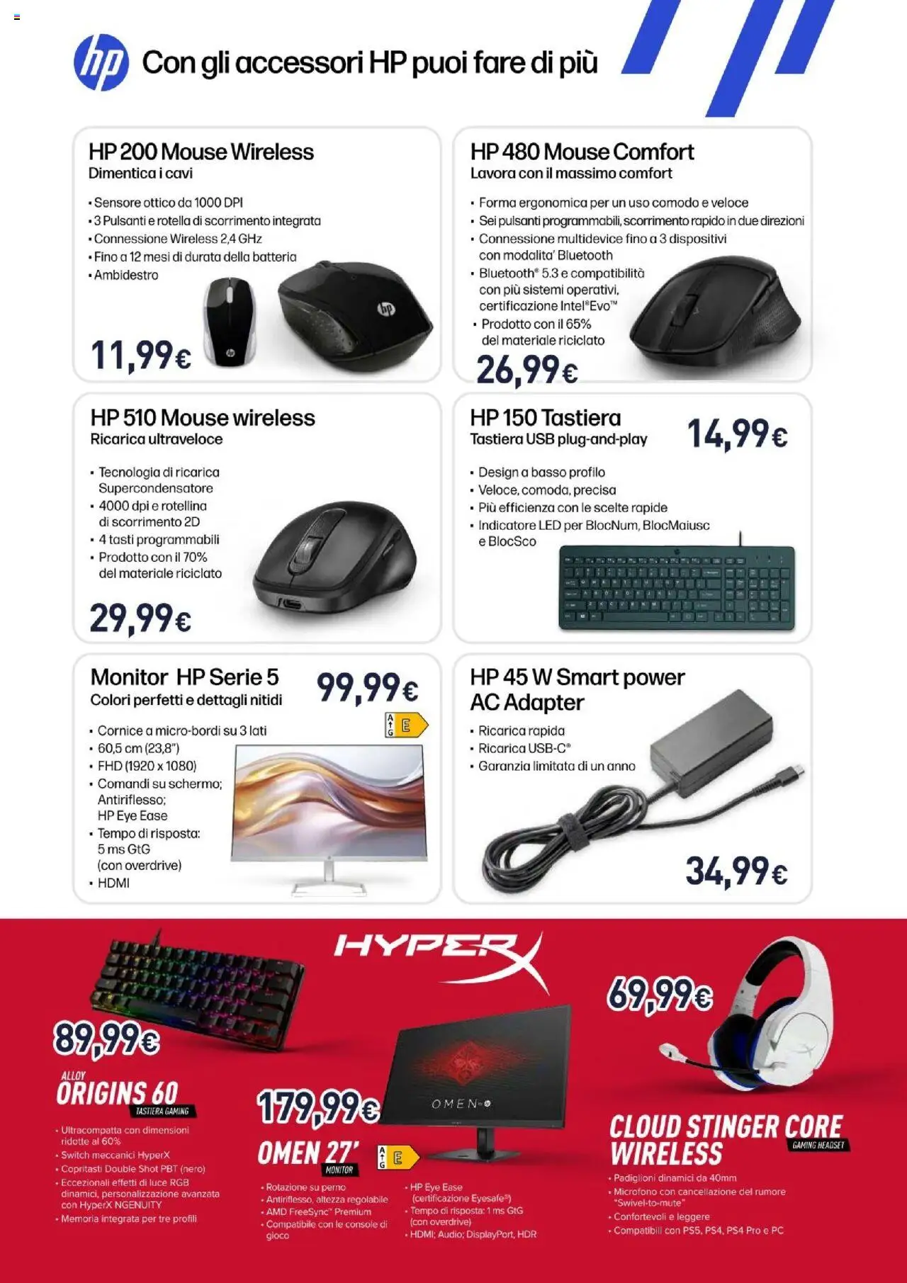 Volantino Unieuro del 08.08.2025 | Pagina: 9 | Prodotti: Monitor, Gioco, USB, Batteria