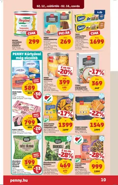 ZÖLDSÉGESKERT ZÖLD HÜVELYŰ ZÖLDBAB, egész, GYORSFAGYASZTOTT 450 g, 1331 Ft/kg, PENNY Kártyával: 887 Ft/kg - amely érvényes a következő dátumtól: 12.02.2026 | Oldal: 14