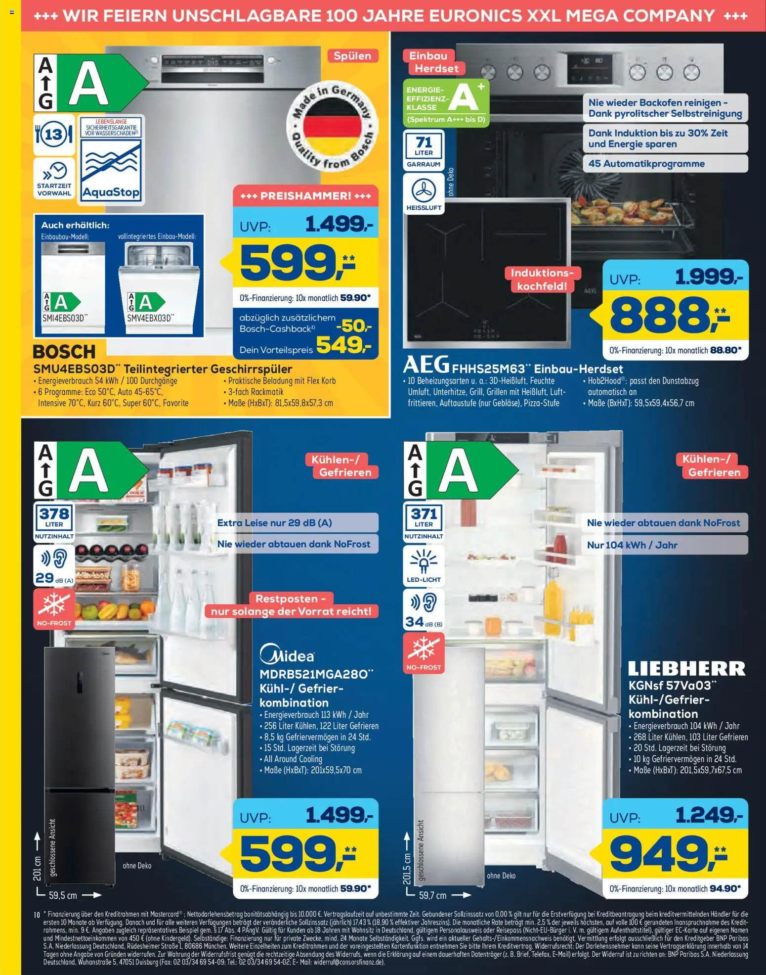 Euronics - Black Friday – gültig ab 19.11.2025 | Seite: 10 | Produkte: Bosch, Liebherr, Geschirrspüler, Dunstabzug
