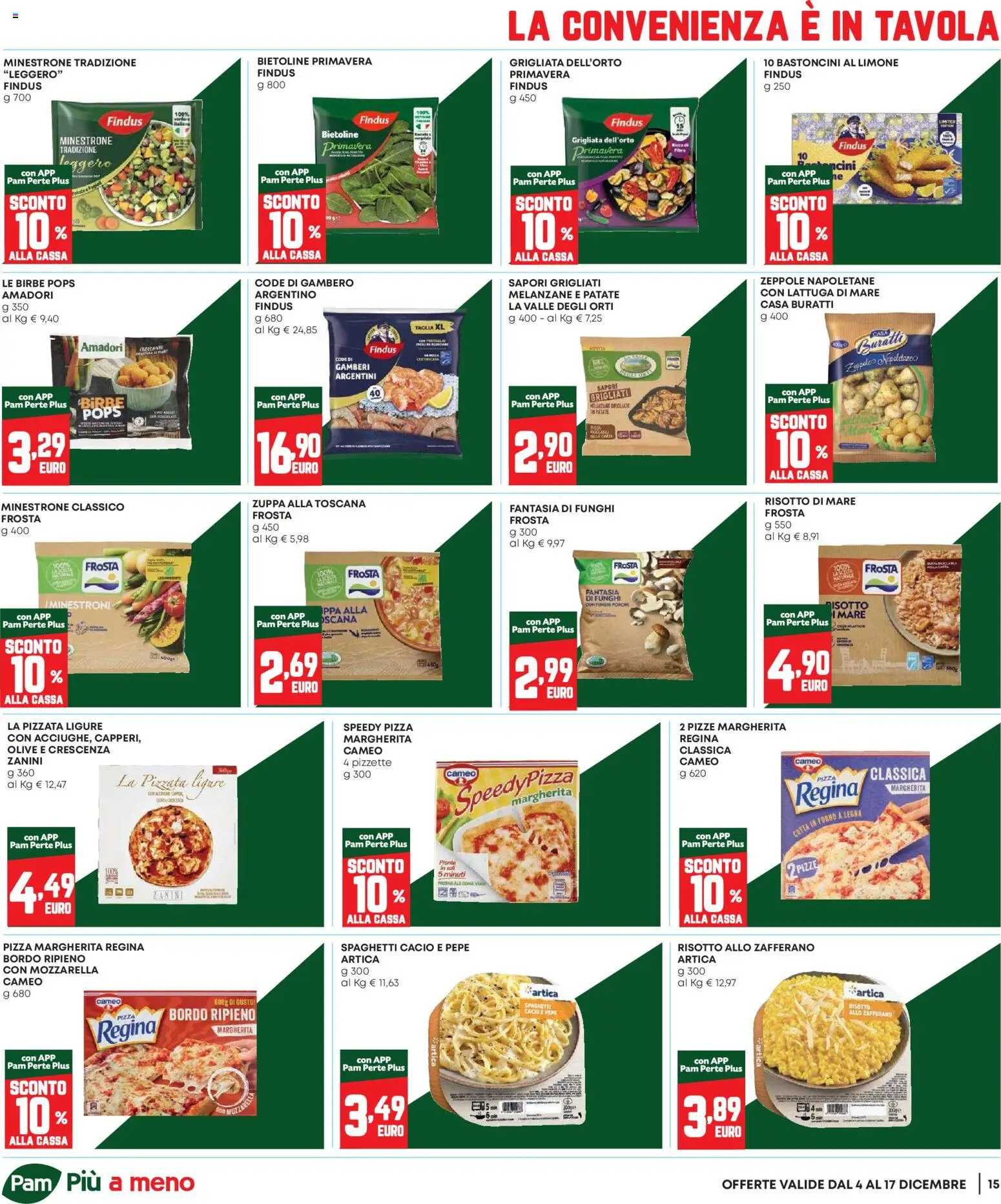 Volantino Panorama del 04.12.2025 | Pagina: 15 | Prodotti: Minestrone, Gamberi, Mozzarella, Crescenza