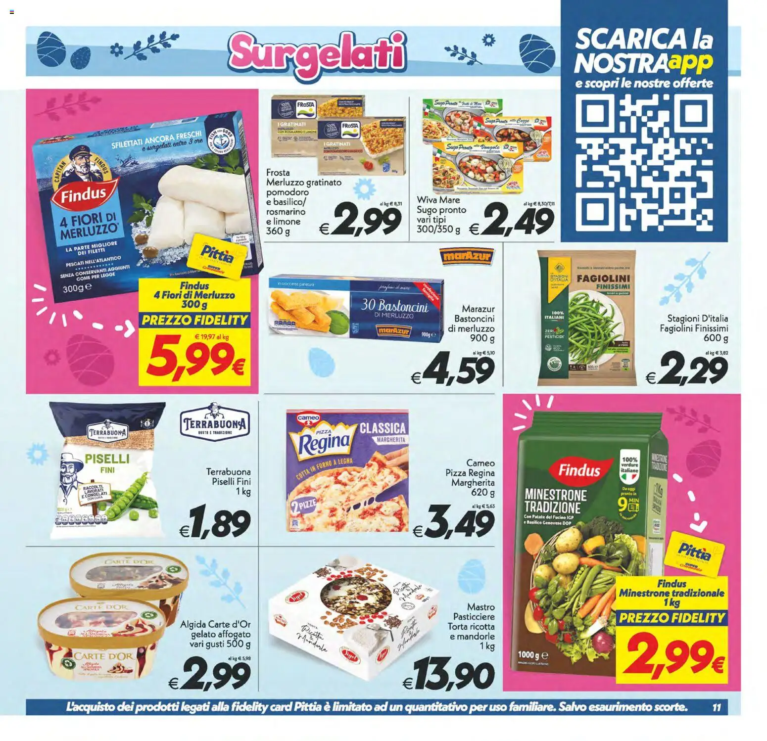 Volantino SuperConveniente del 27.03.2026 | Pagina: 11 | Prodotti: Pizza, Vongole, Basilico, Ricotta
