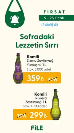 09.01.2026 tarihinden itibaren geçerli olan File Market kataloğu önizlemesi