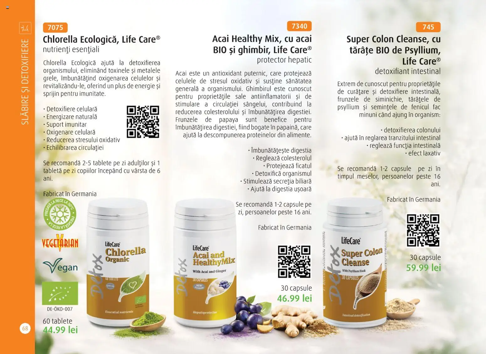 Noul catalog Life Care – valabil de la 01.04.2026 | Pagină: 70 | Produse: Şerit ödül, Tabletă, Pește, Boncuklu Oyuncakları